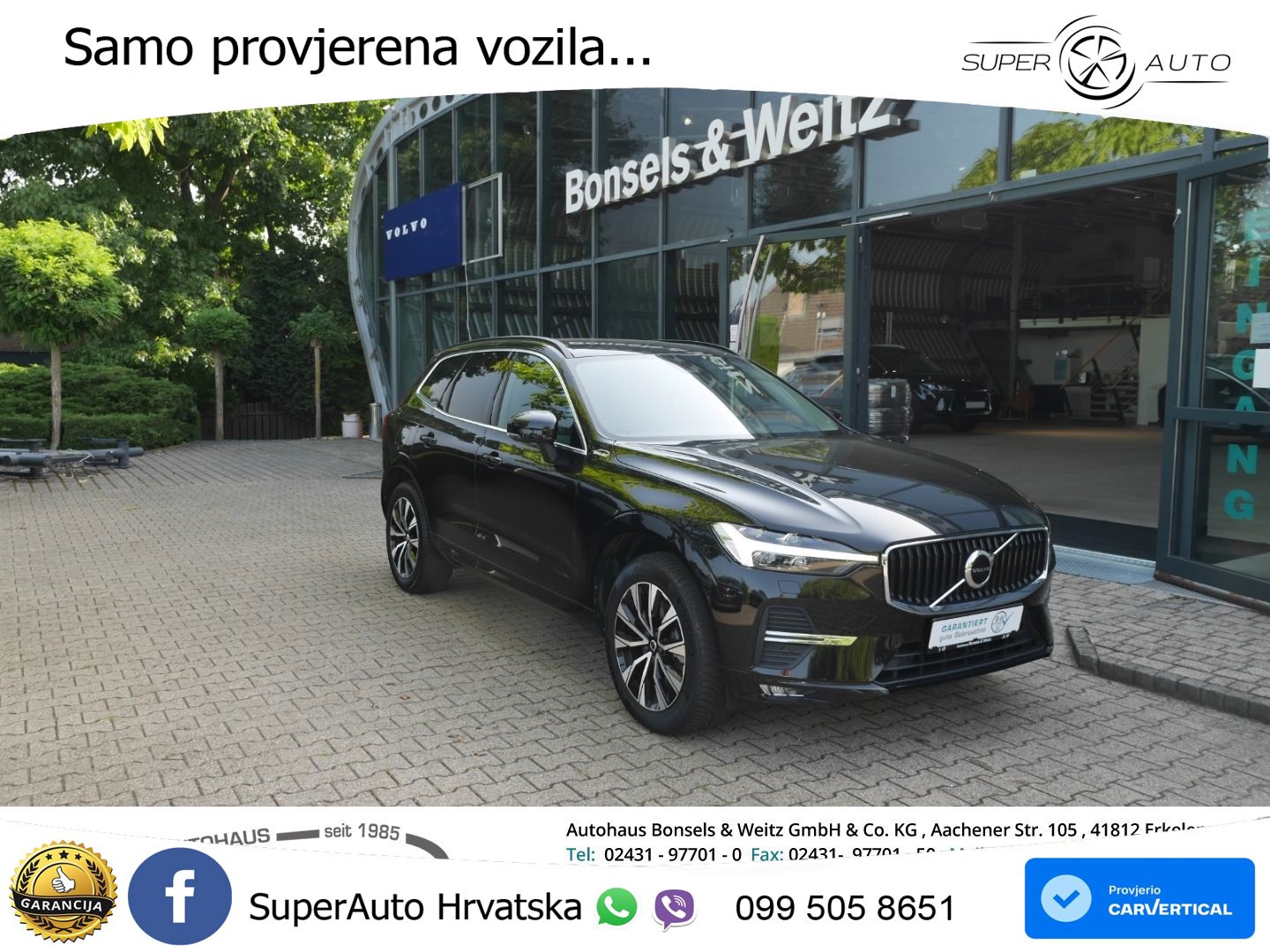 Volvo XC60 B4 Diesel FWD Geartronic LED+GR SJED+ACC