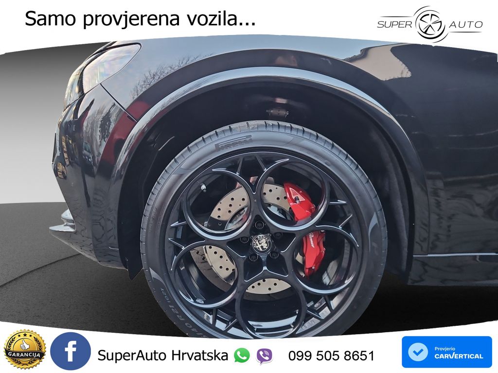 Alfa Romeo Stelvio Quadrifoglio 2.9 V6 Bi-Turbo (520 KS) Q4 Automatic LED+GR SJED+ACC