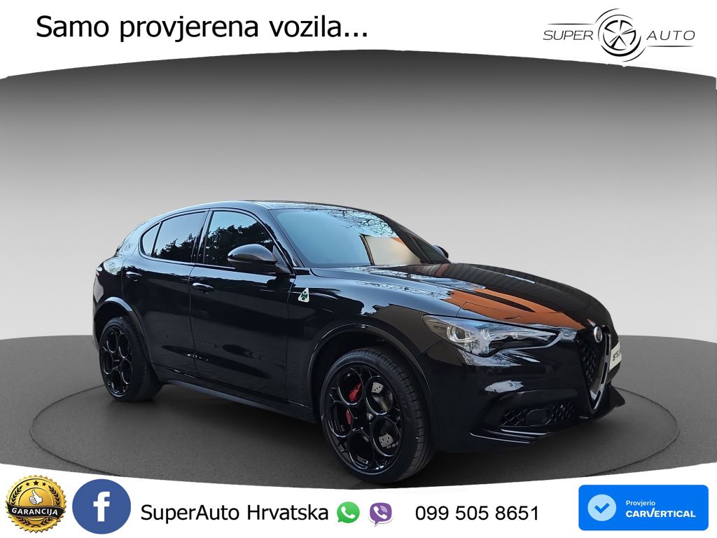 Alfa Romeo Stelvio Quadrifoglio 2.9 V6 Bi-Turbo (520 KS) Q4 Automatic LED+GR SJED+ACC