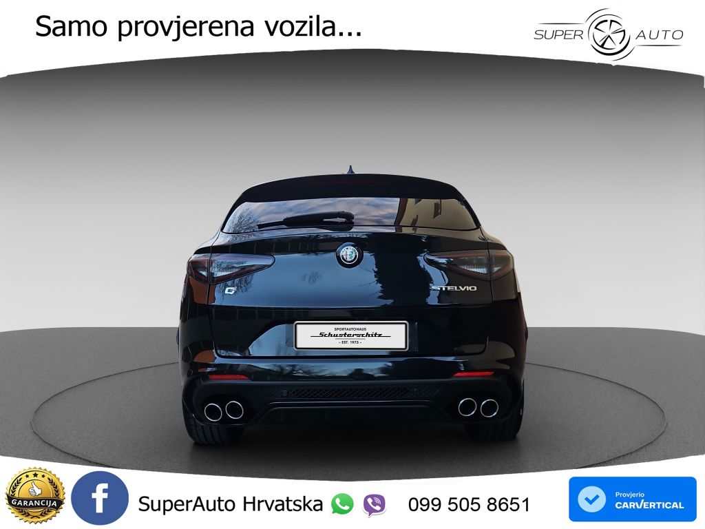 Alfa Romeo Stelvio Quadrifoglio 2.9 V6 Bi-Turbo (520 KS) Q4 Automatic LED+GR SJED+ACC