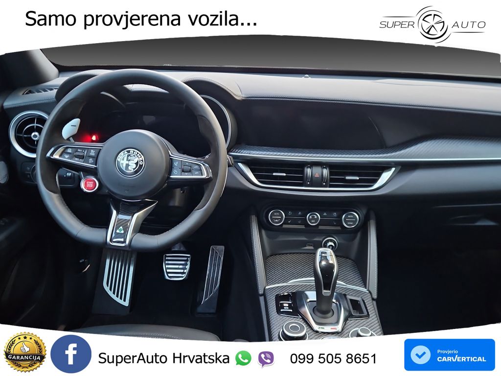 Alfa Romeo Stelvio Quadrifoglio 2.9 V6 Bi-Turbo (520 KS) Q4 Automatic LED+GR SJED+ACC