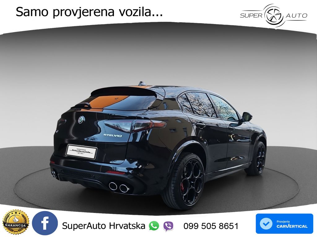 Alfa Romeo Stelvio Quadrifoglio 2.9 V6 Bi-Turbo (520 KS) Q4 Automatic LED+GR SJED+ACC