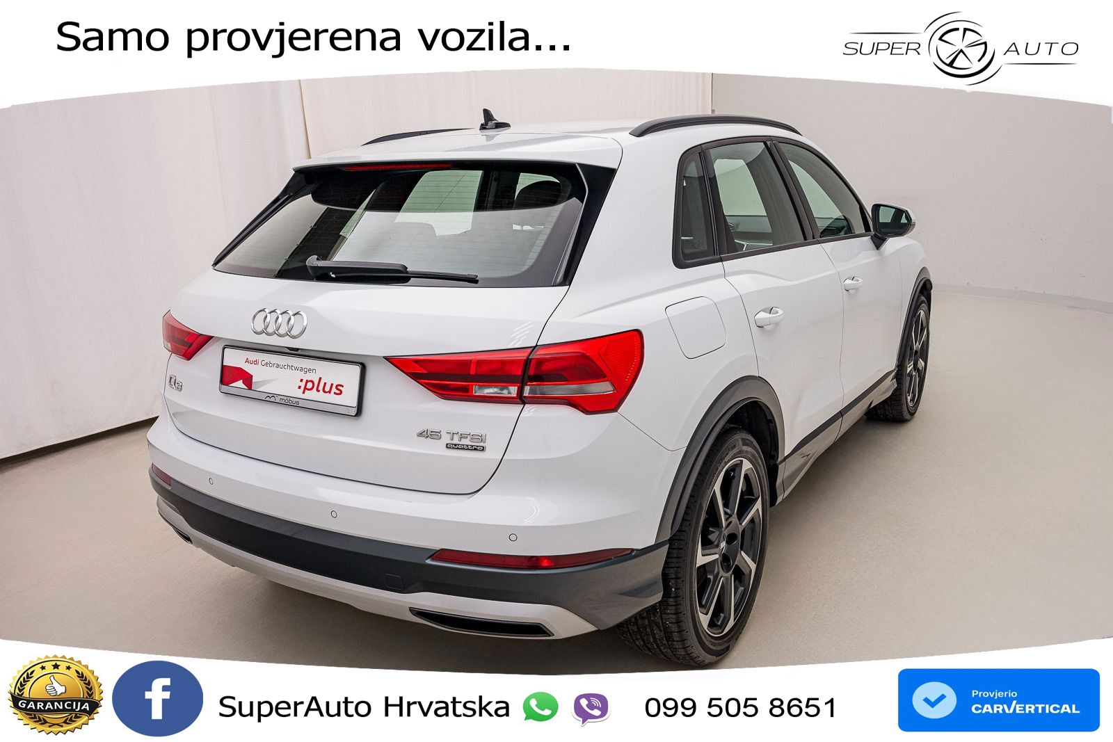 Audi Q3 45 TFSI (230 KS) quattro S tronic LED+GR SJED+ACC
