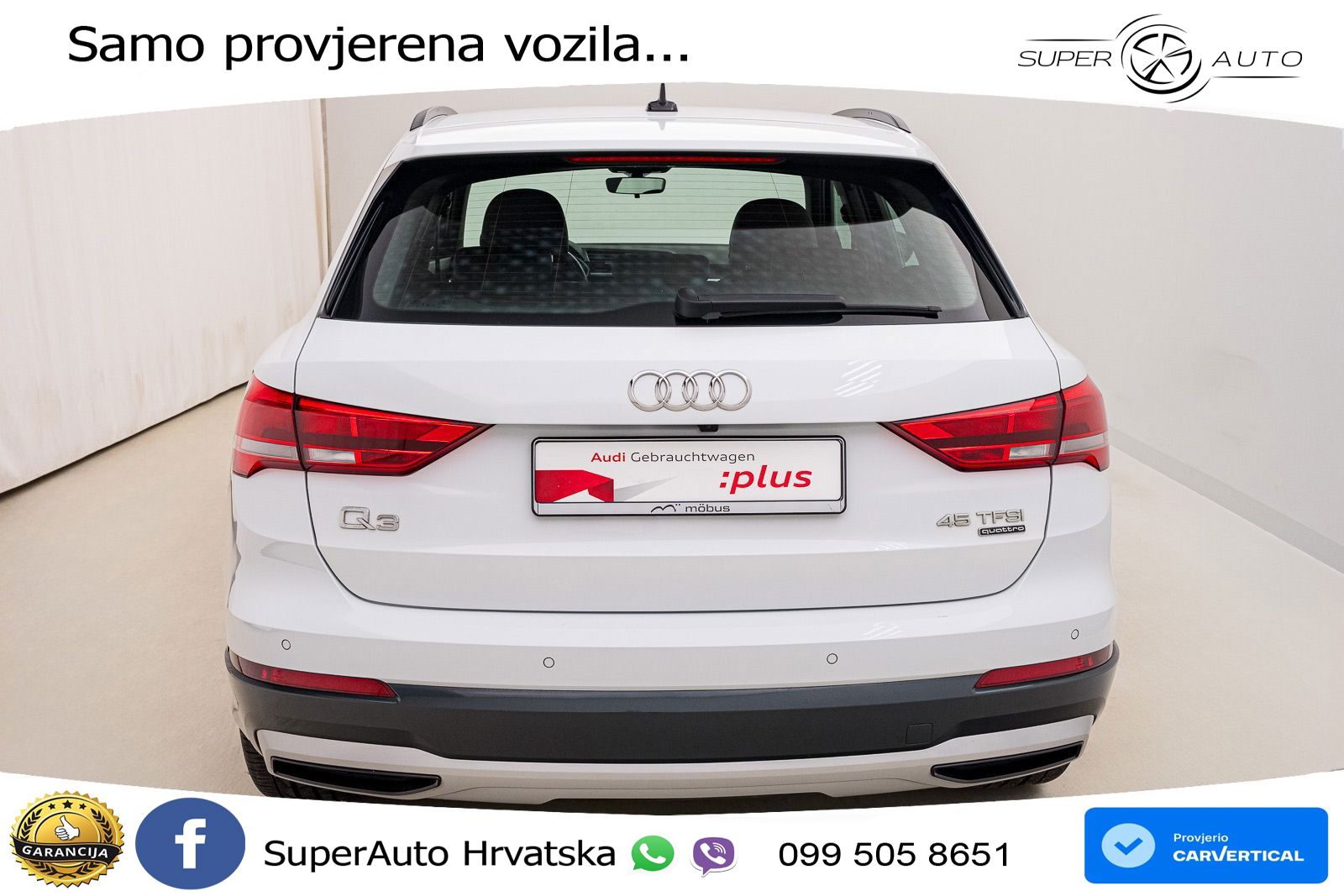 Audi Q3 45 TFSI (230 KS) quattro S tronic LED+GR SJED+ACC
