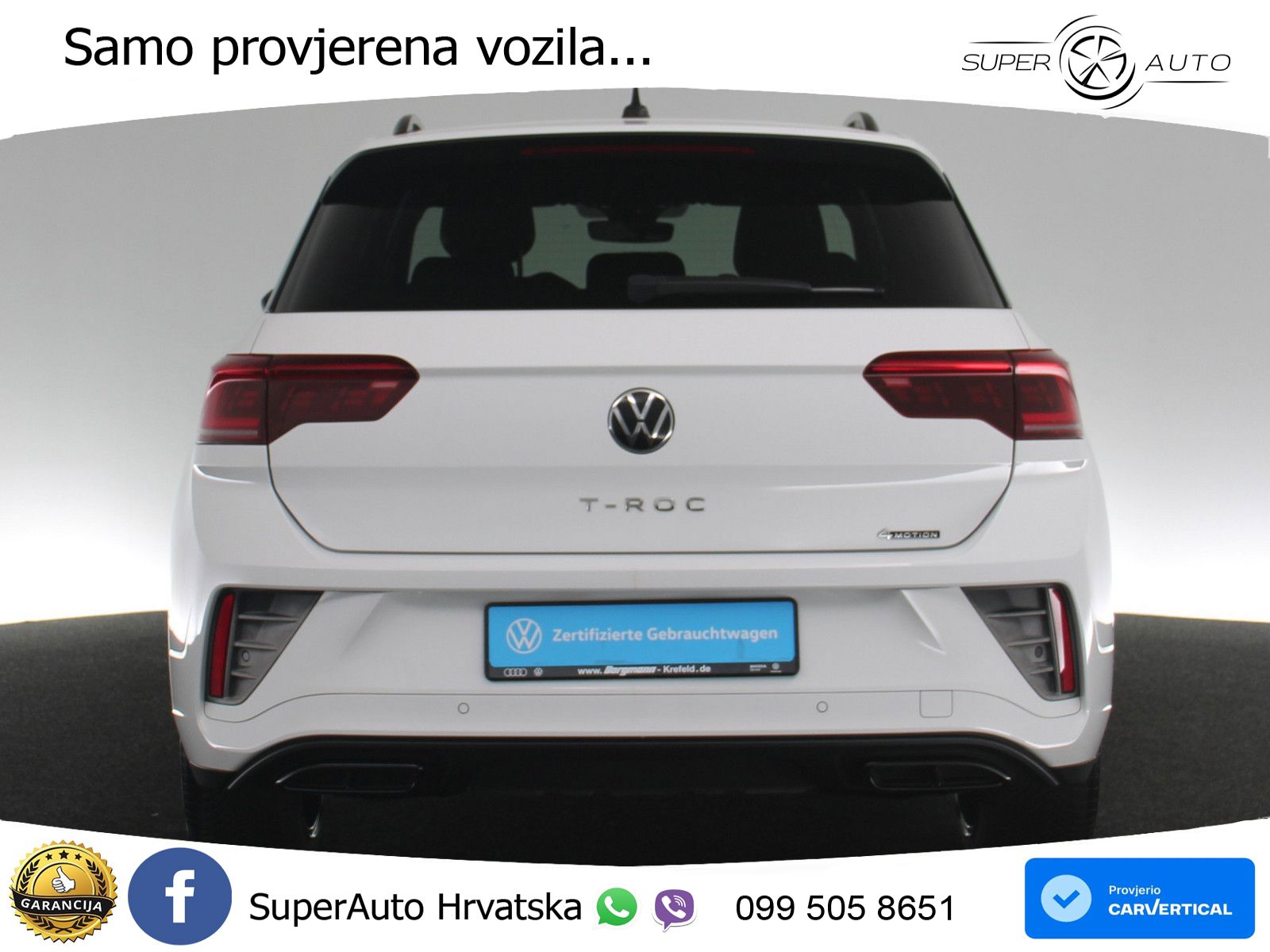 Volkswagen T-Roc 2.0 TSI (190 KS) 4M DSG R-Line MATRIX+GR SJED+KAM