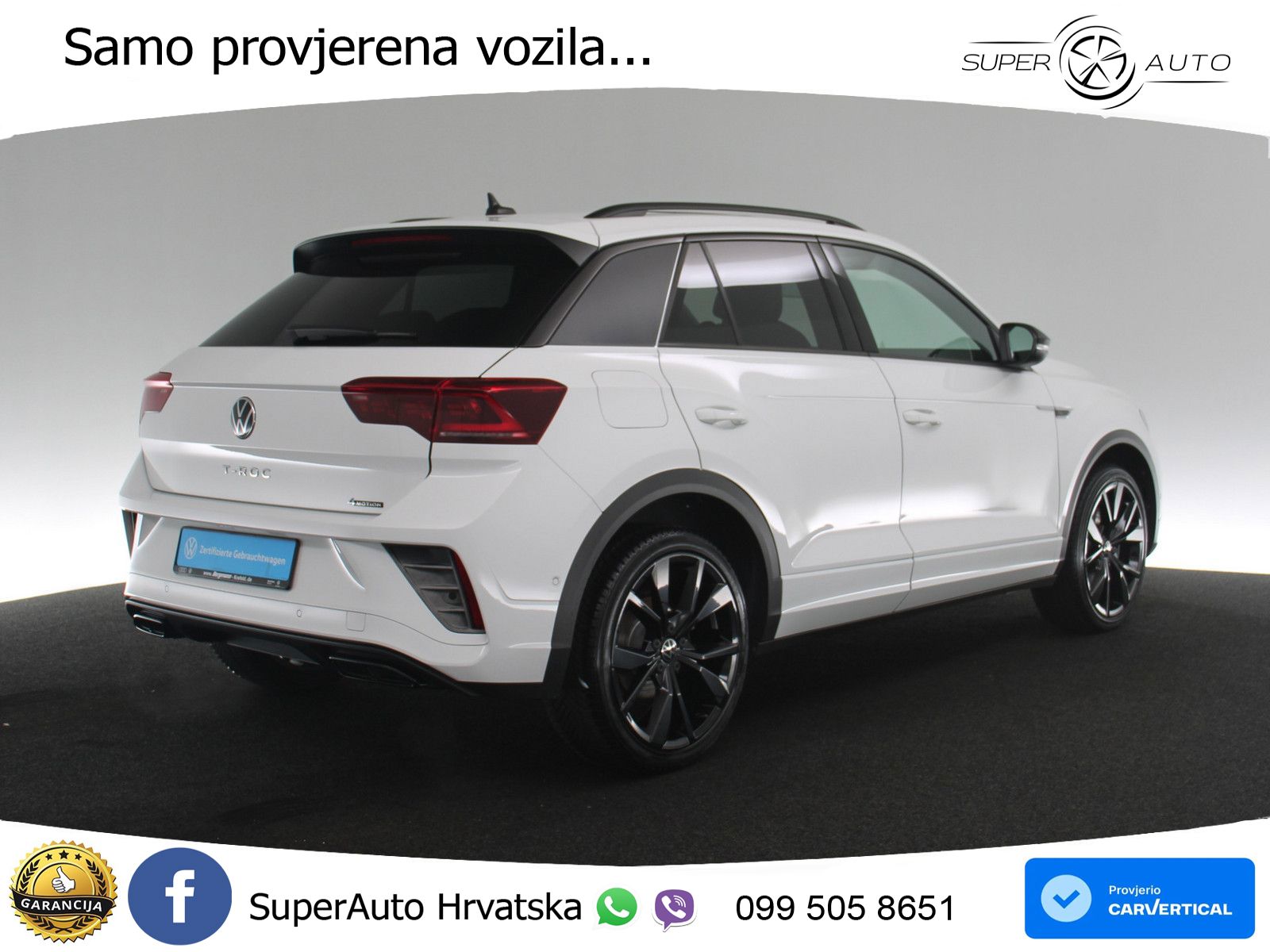 Volkswagen T-Roc 2.0 TSI (190 KS) 4M DSG R-Line MATRIX+GR SJED+KAM