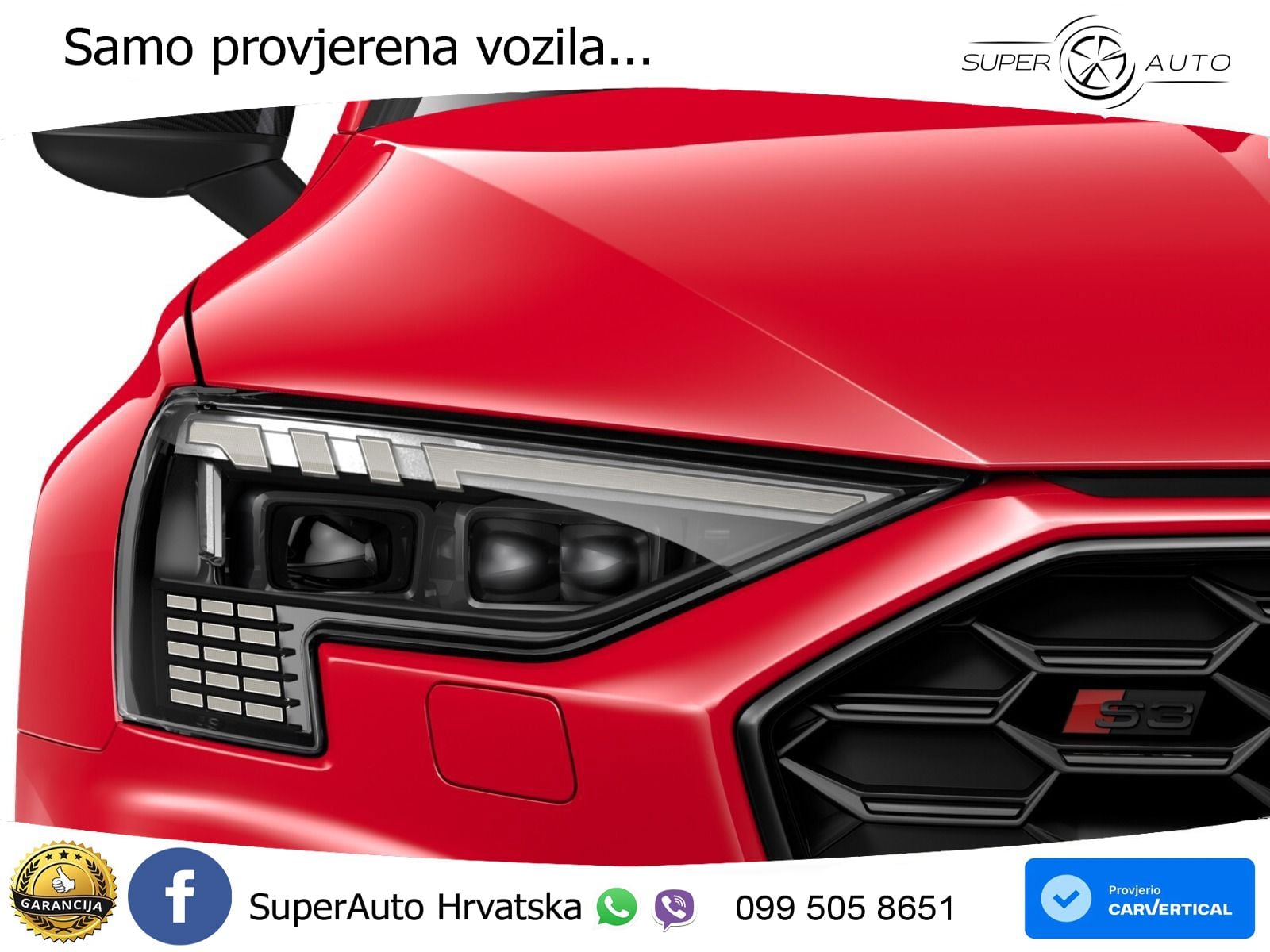 Audi S3 Limuzina 2.0 TFSI (310 KS) quattro S tronic LED+GR SJED+ACC