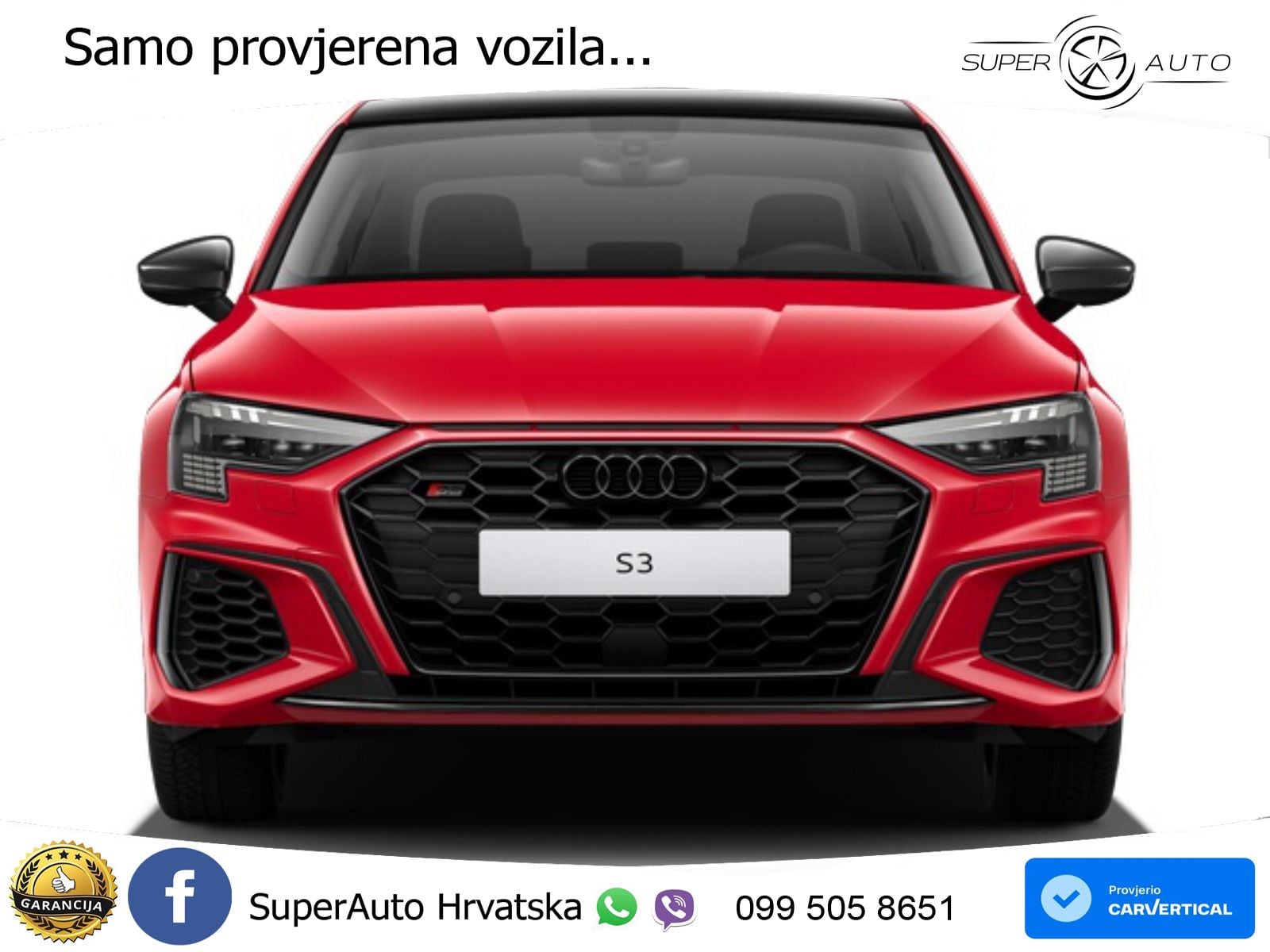 Audi S3 Limuzina 2.0 TFSI (310 KS) quattro S tronic LED+GR SJED+ACC