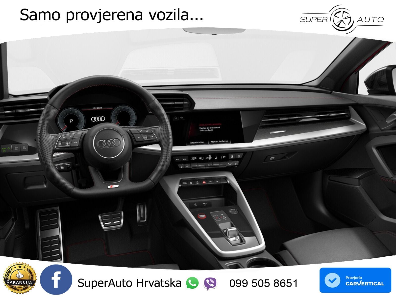 Audi S3 Limuzina 2.0 TFSI (310 KS) quattro S tronic LED+GR SJED+ACC