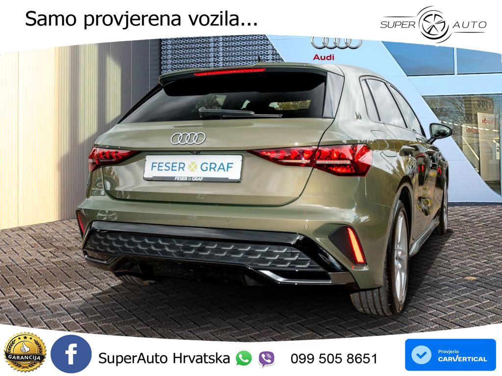 Audi A3 35 TFSI (150 KS) S tronic S line LED+GR SJED+ACC