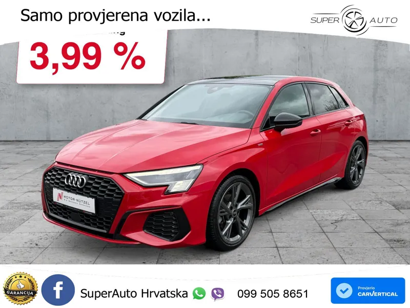 Audi A3 35 TFSI (150 KS) S line LED+GR SJED+ACC