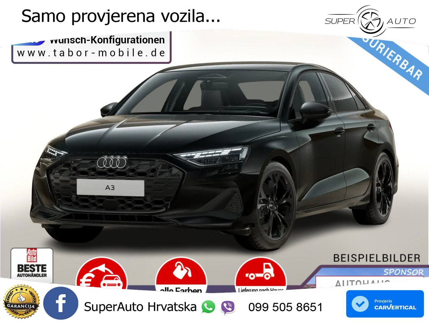 Audi A3 Limuzina 30 TDI (116 KS) LED+GR SJED+ACC