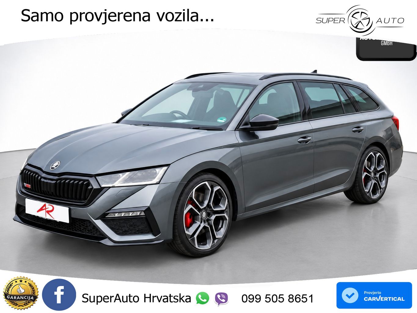 Škoda Octavia Combi RS 2.0 TSI (245 KS) DSG LED+GR SJED+ACC