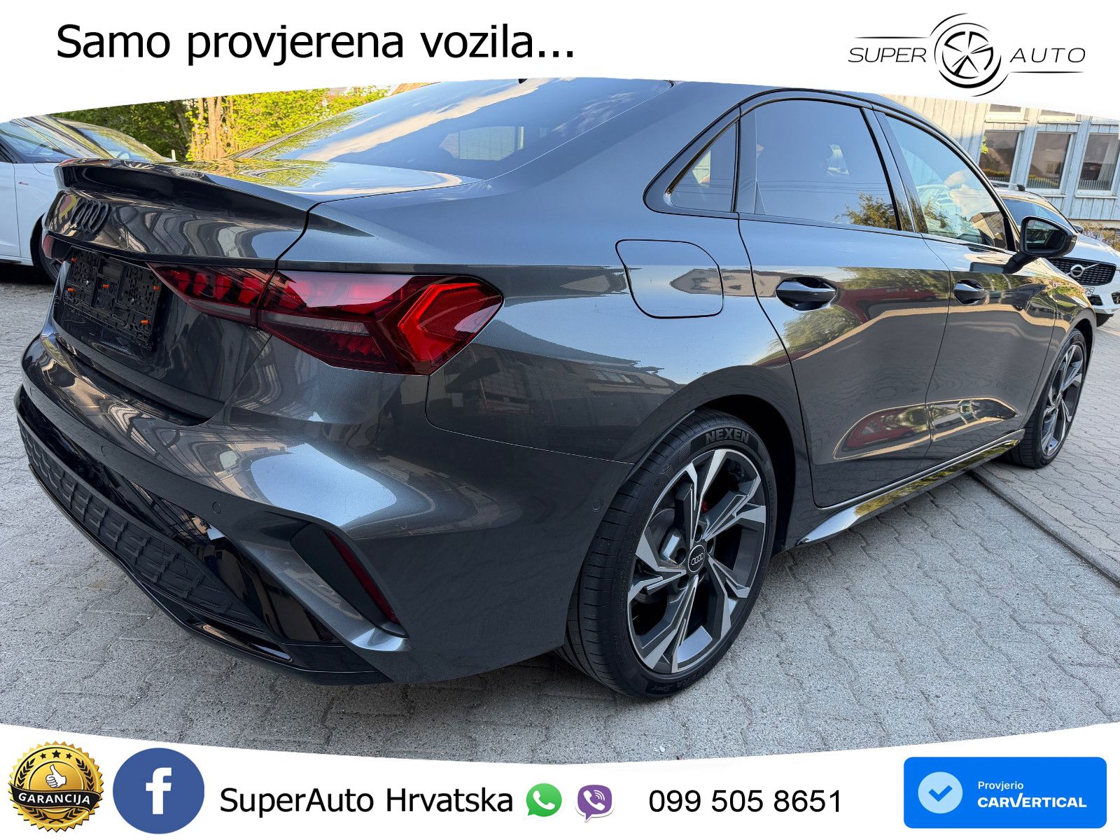 Audi A3 Limuzina 35 TFSI (150 KS) S tronic S line MATRIX+GR SJED+KAM