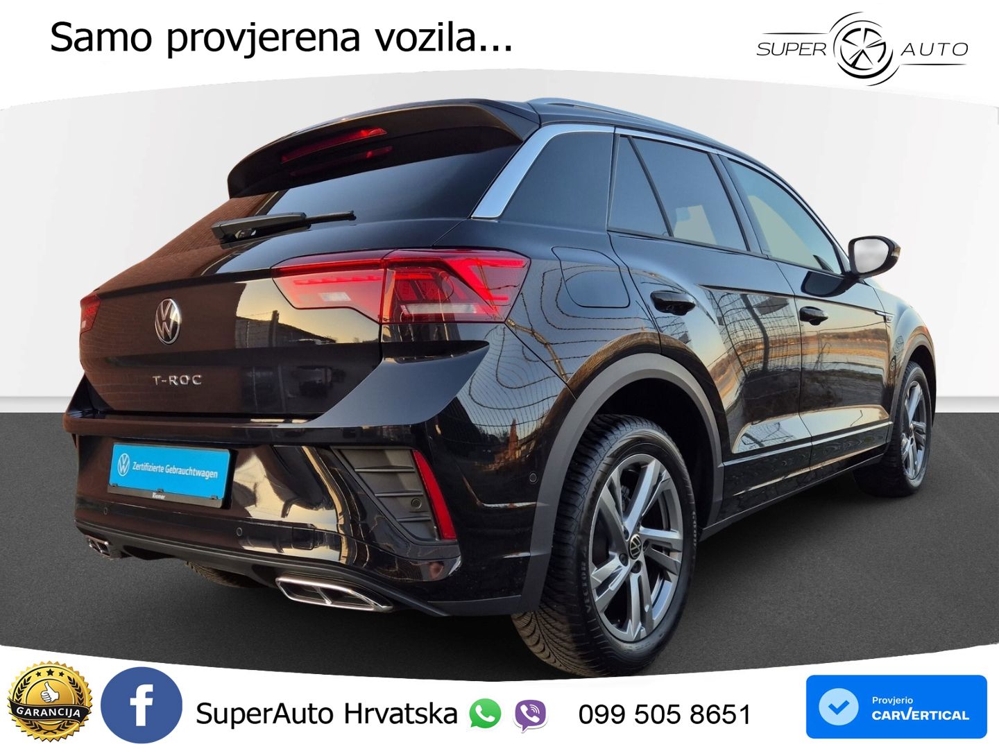 Volkswagen T-Roc 1.5 TSI (150 KS) DSG R-Line LED+GR SJED+ACC