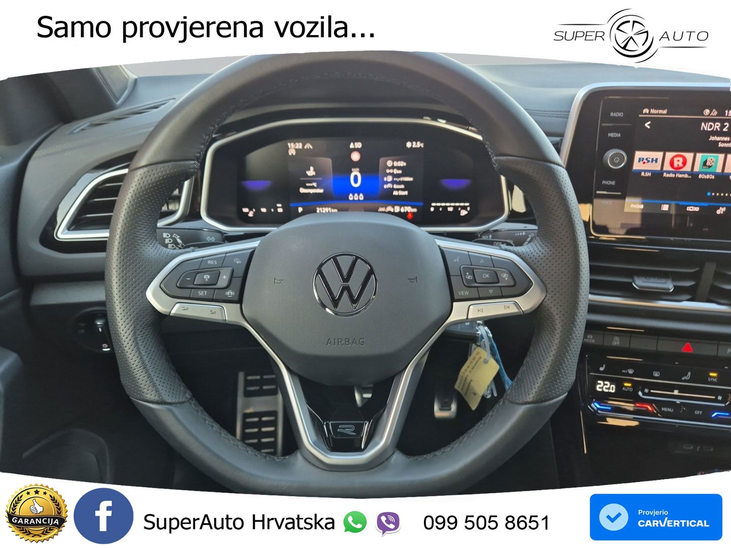 Volkswagen T-Roc 1.5 TSI (150 KS) DSG R-Line LED+GR SJED+ACC
