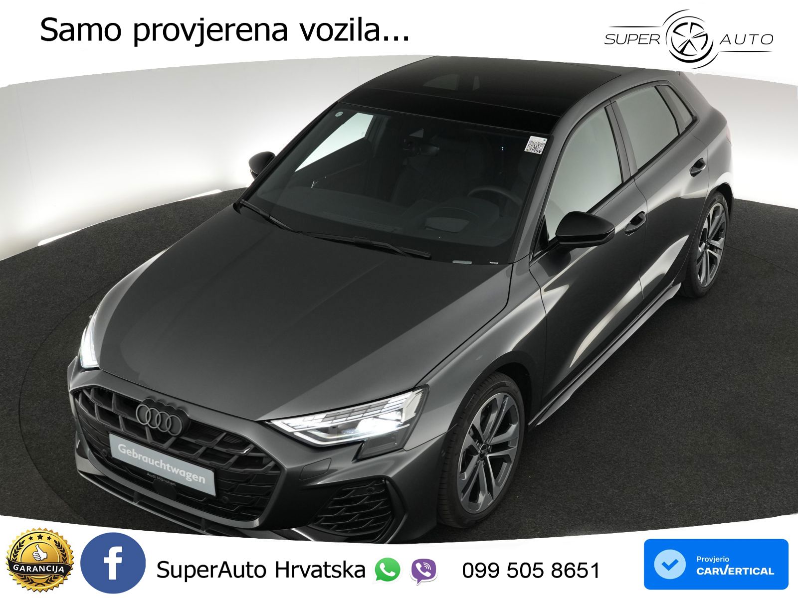 Audi S3 2.0 TFSI (333 KS) quattro S tronic MATRIX+GR SJED+KAM