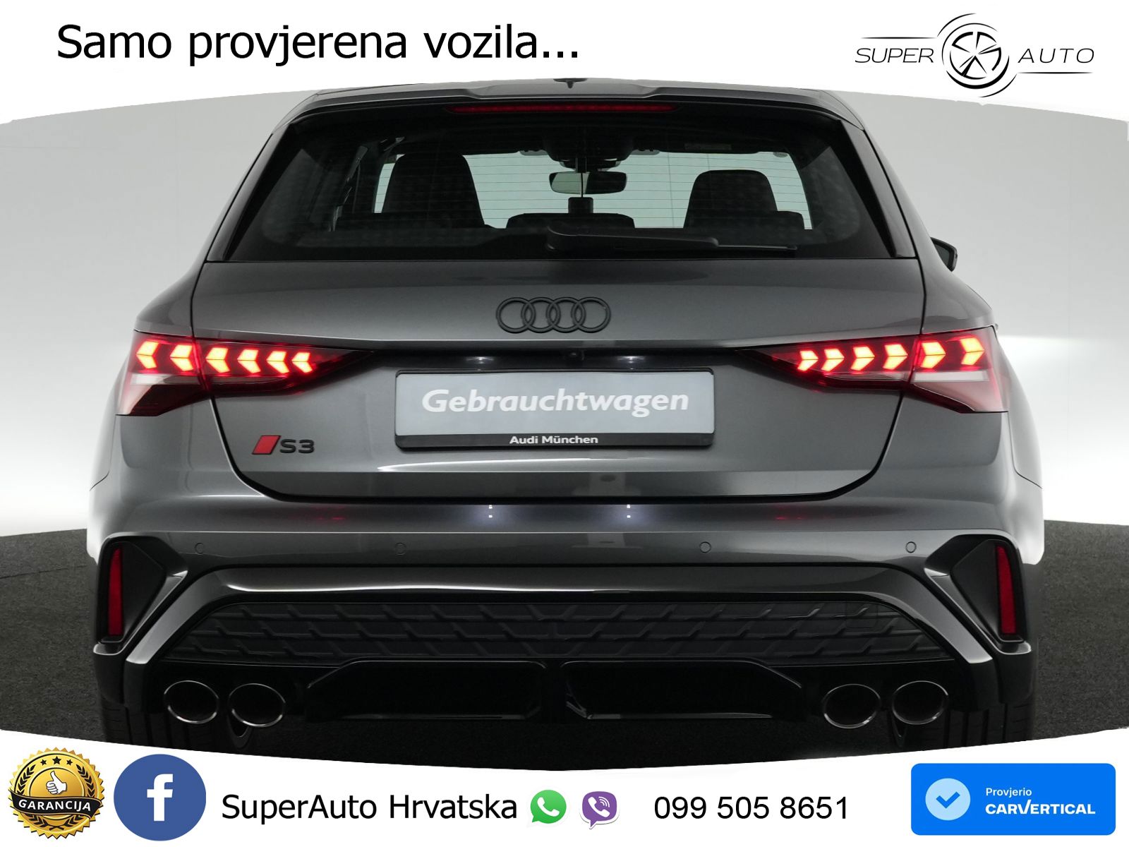 Audi S3 2.0 TFSI (333 KS) quattro S tronic MATRIX+GR SJED+KAM