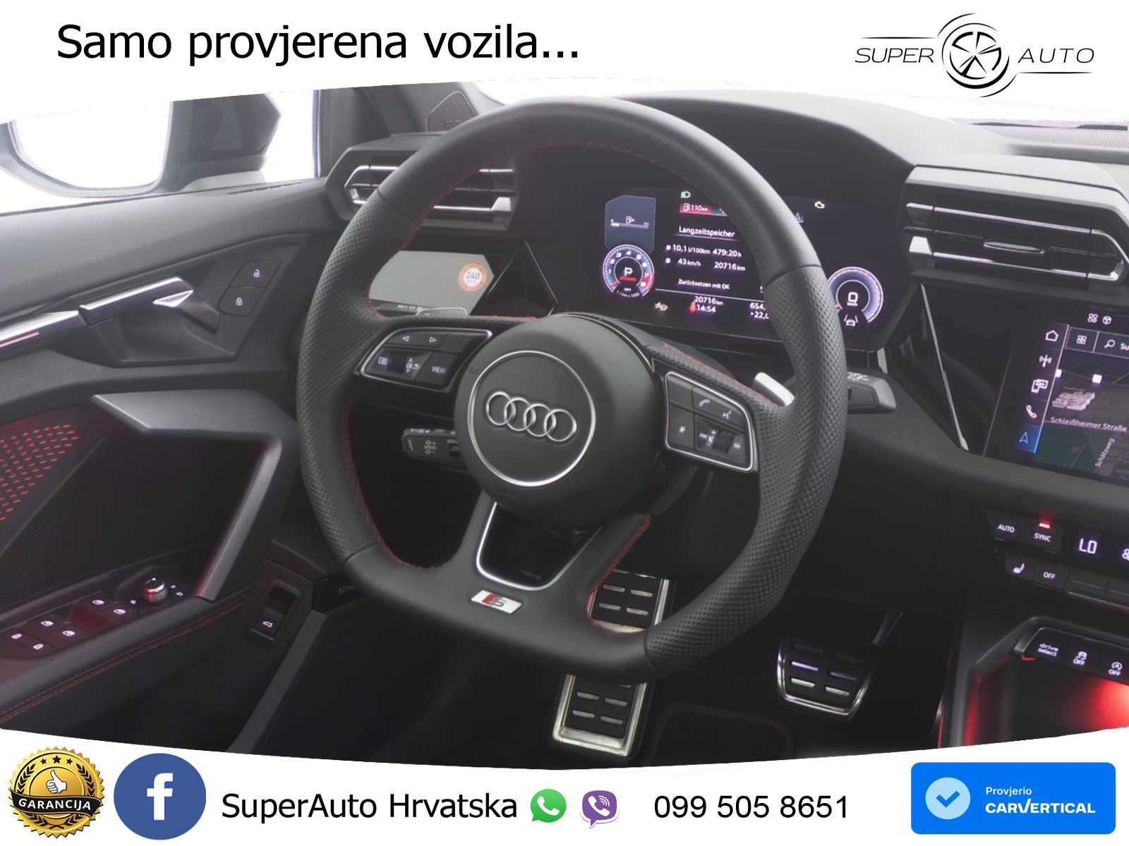 Audi S3 2.0 TFSI (333 KS) quattro S tronic MATRIX+GR SJED+KAM