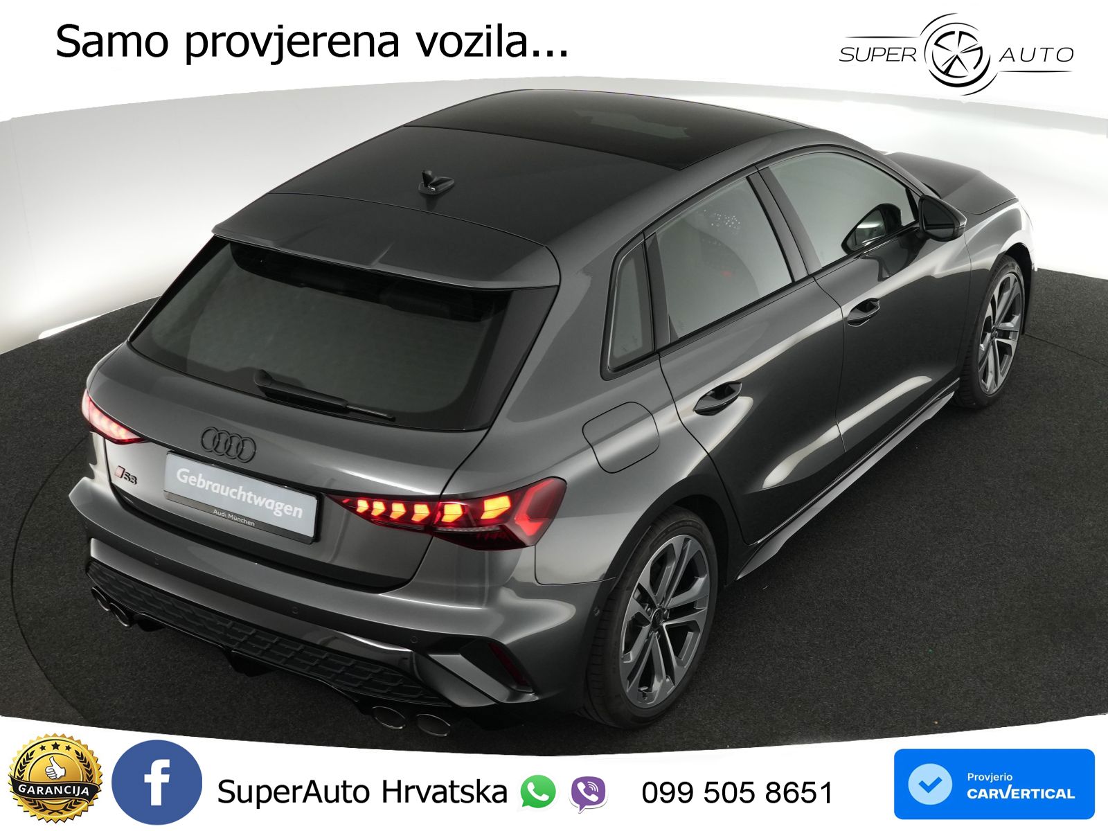 Audi S3 2.0 TFSI (333 KS) quattro S tronic MATRIX+GR SJED+KAM