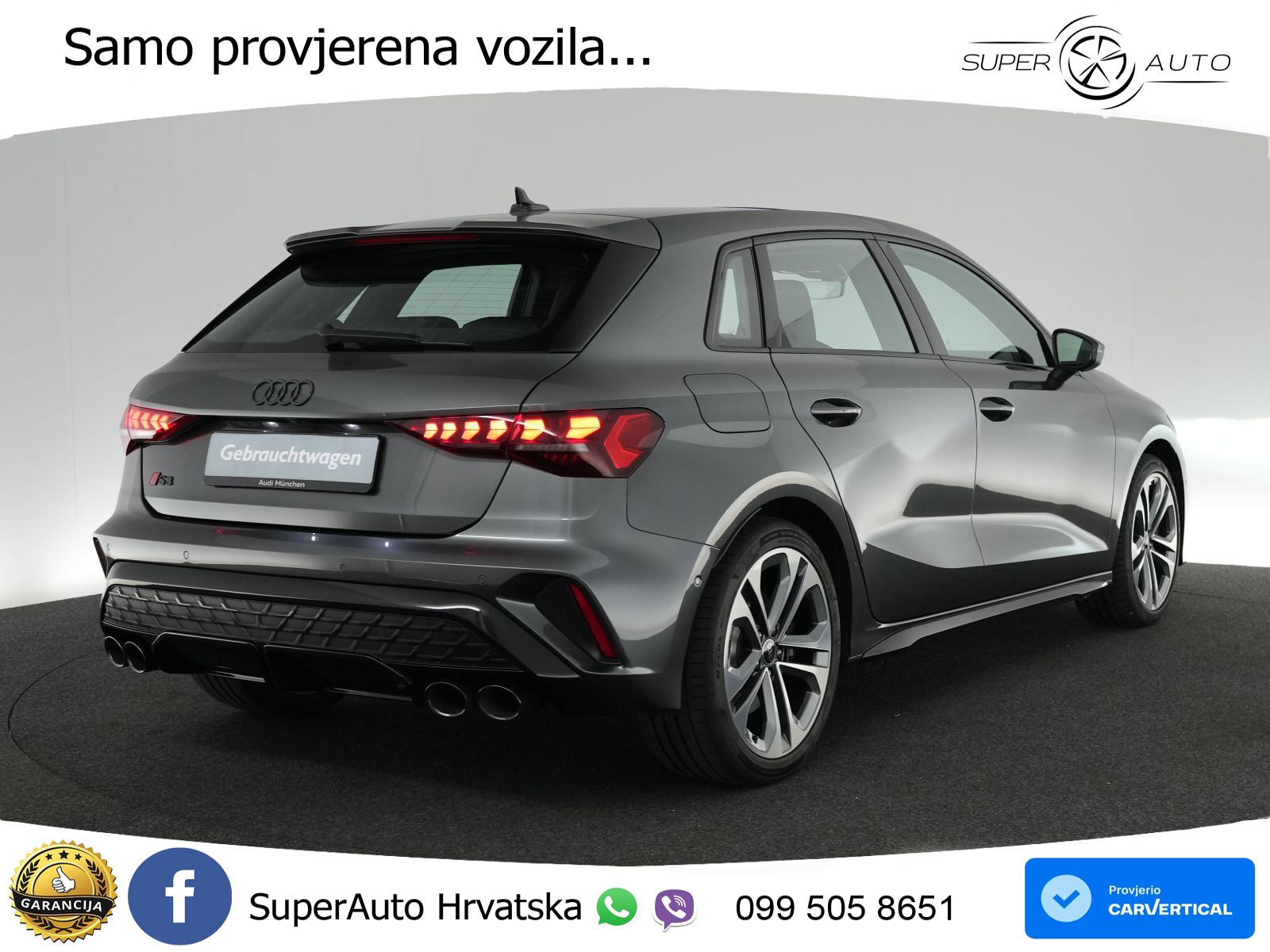 Audi S3 2.0 TFSI (333 KS) quattro S tronic MATRIX+GR SJED+KAM