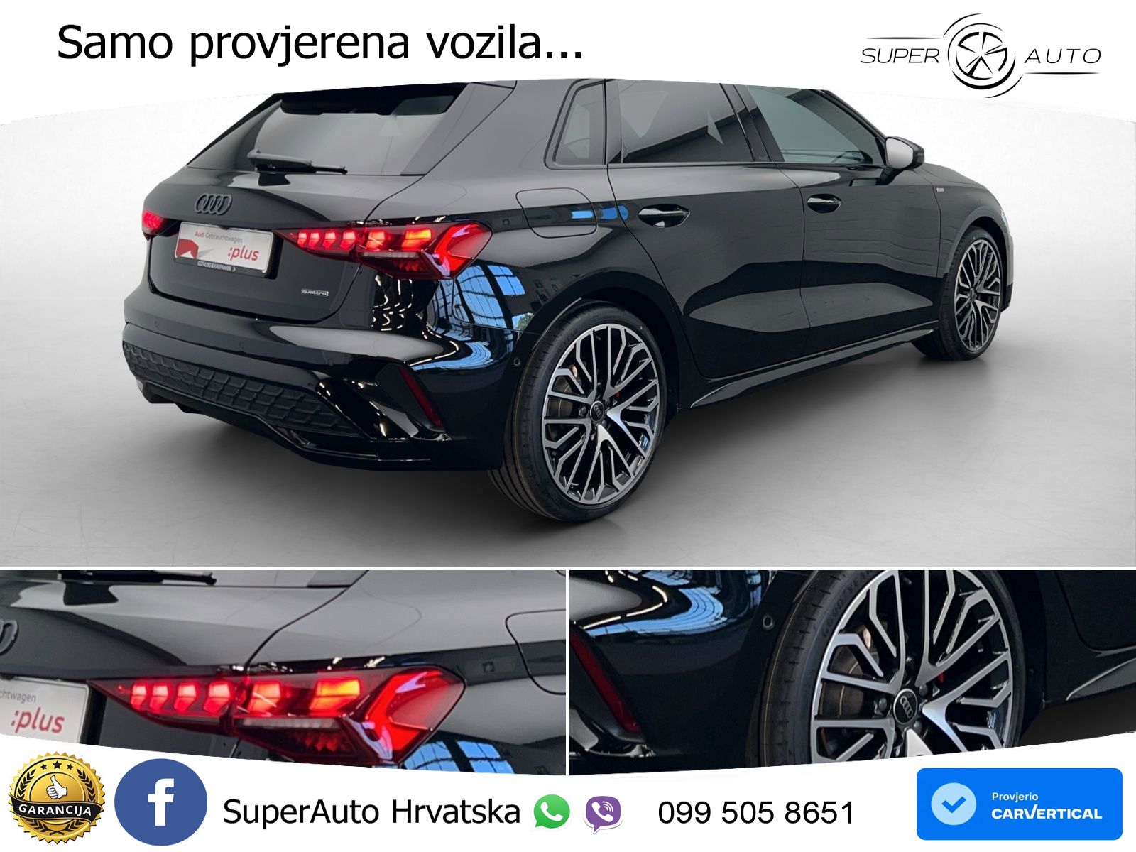 Audi A3 Sportback 40 TFSI (204 KS) quattro S tronic 2x S line MATRIX+GR SJED+KAM