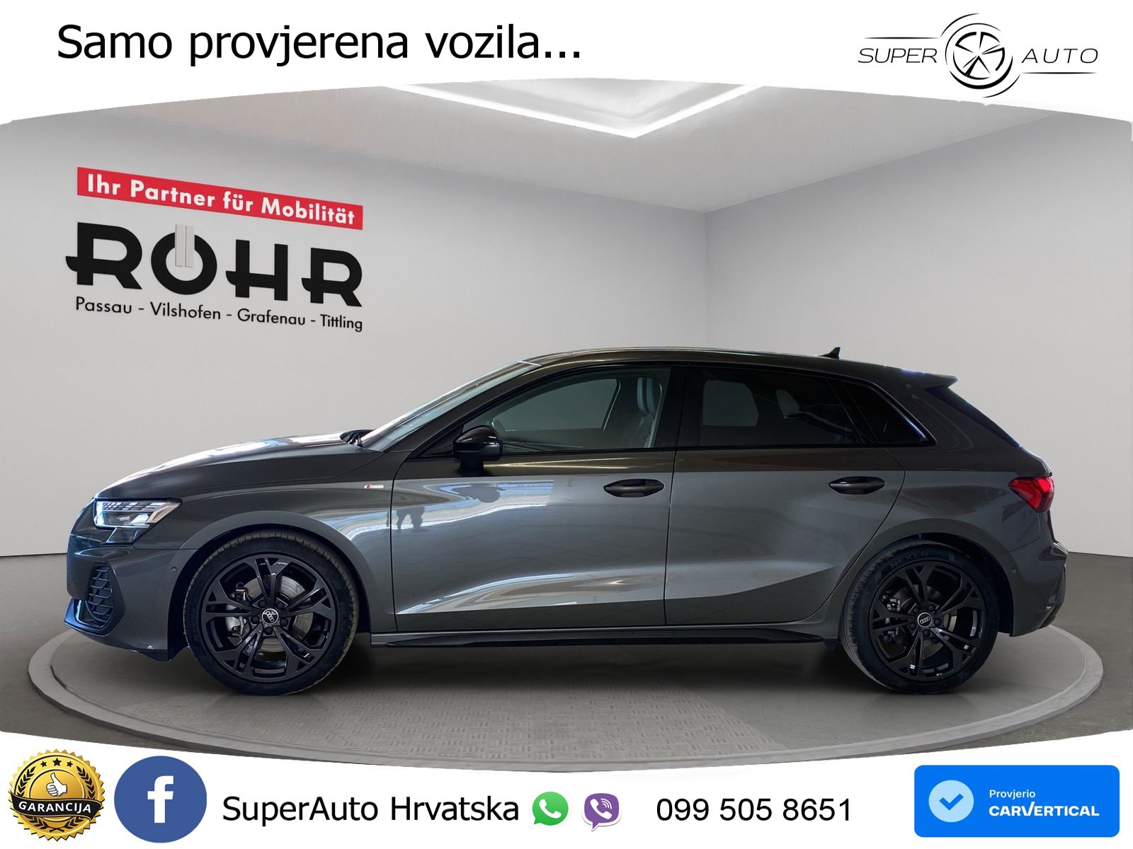 Audi A3 Sportback 40 TFSI (204 KS) quattro S tronic S line MATRIX+GR SJED+KAM