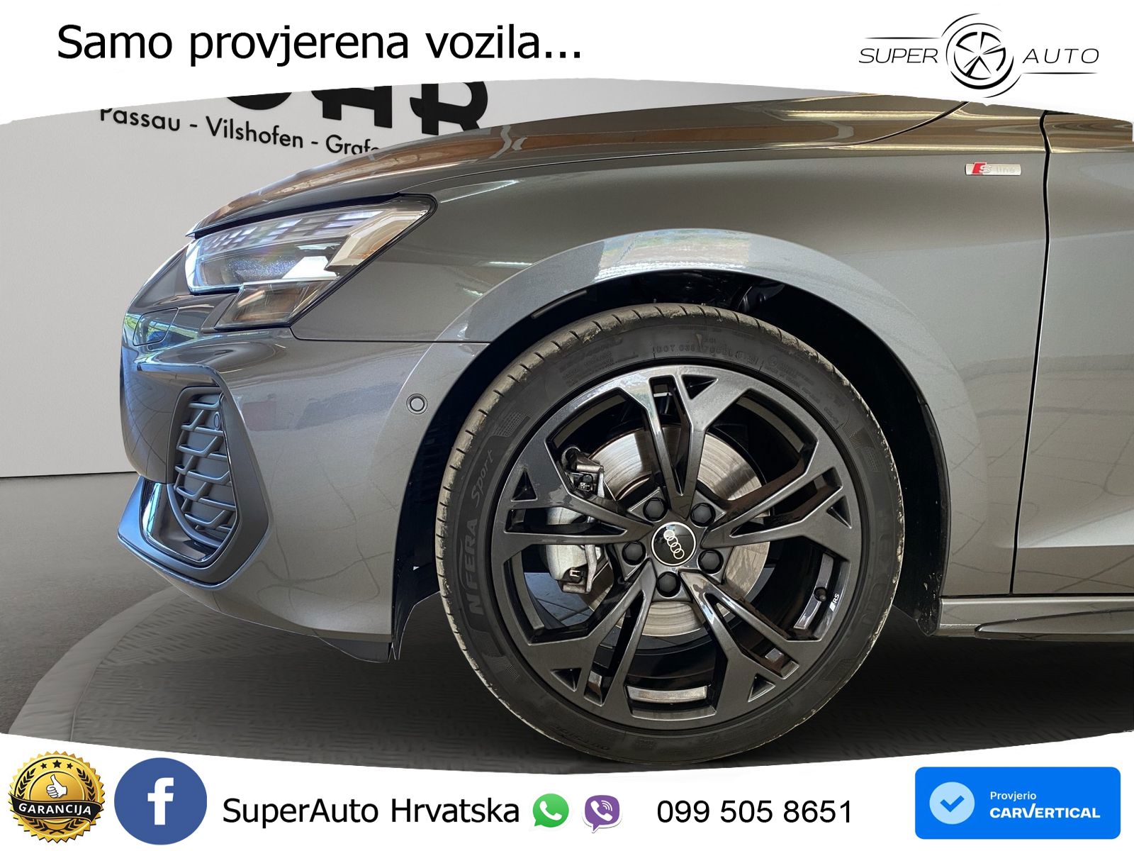 Audi A3 Sportback 40 TFSI (204 KS) quattro S tronic S line MATRIX+GR SJED+KAM