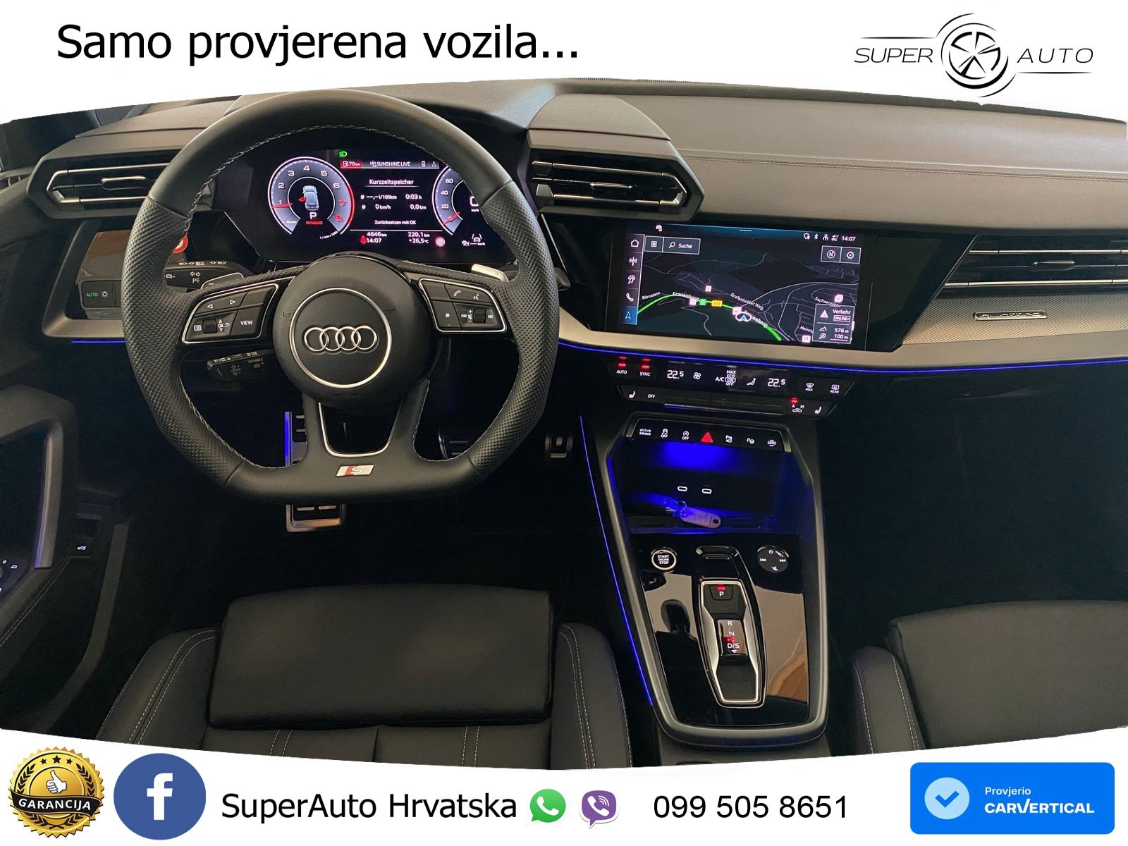 Audi A3 Sportback 40 TFSI (204 KS) quattro S tronic S line MATRIX+GR SJED+KAM
