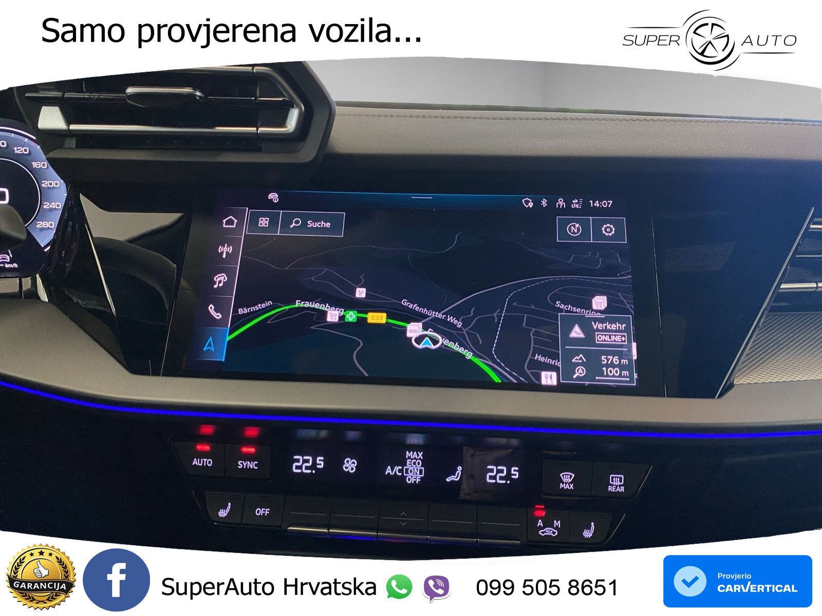 Audi A3 Sportback 40 TFSI (204 KS) quattro S tronic S line MATRIX+GR SJED+KAM
