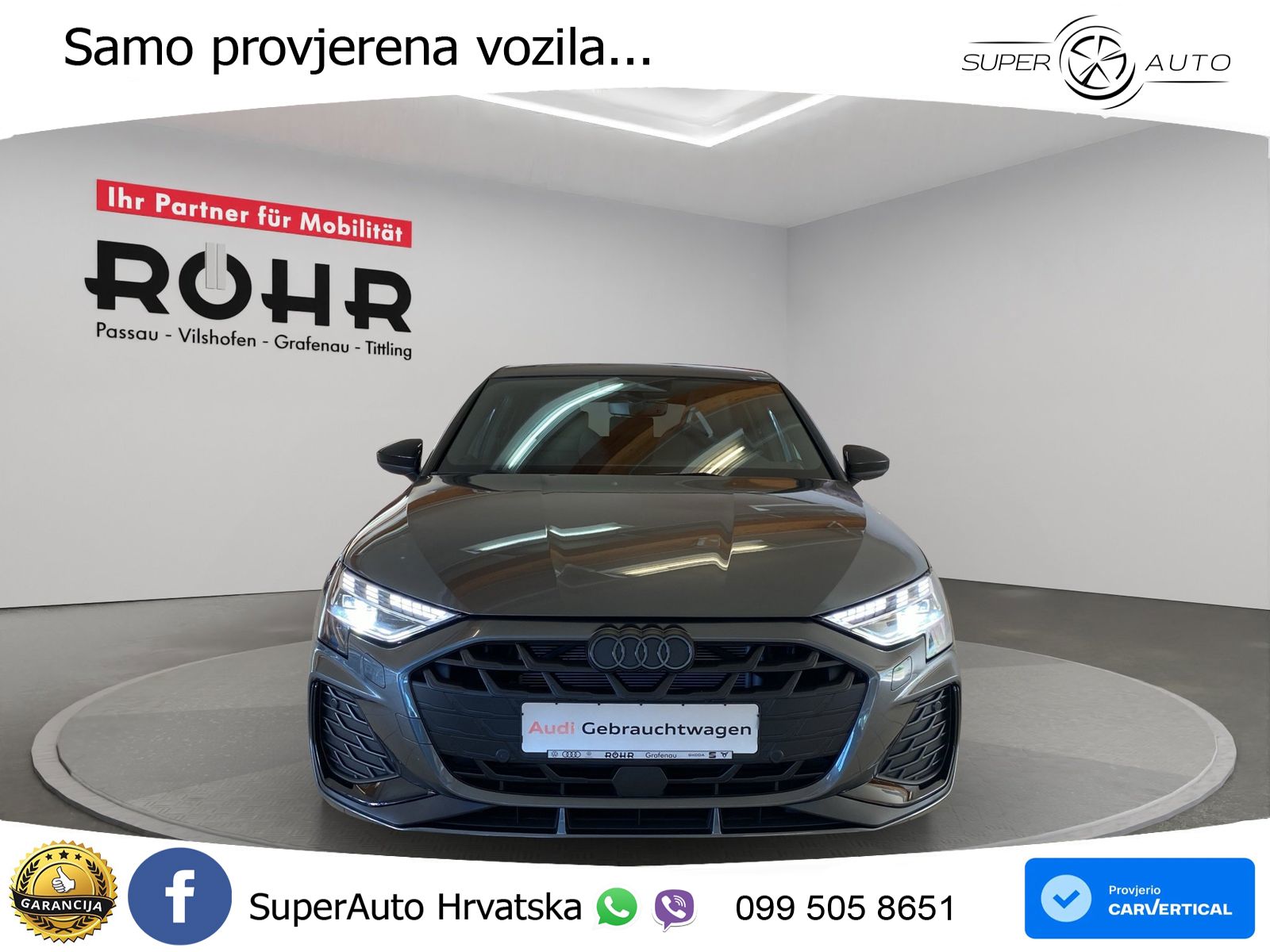 Audi A3 Sportback 40 TFSI (204 KS) quattro S tronic S line MATRIX+GR SJED+KAM