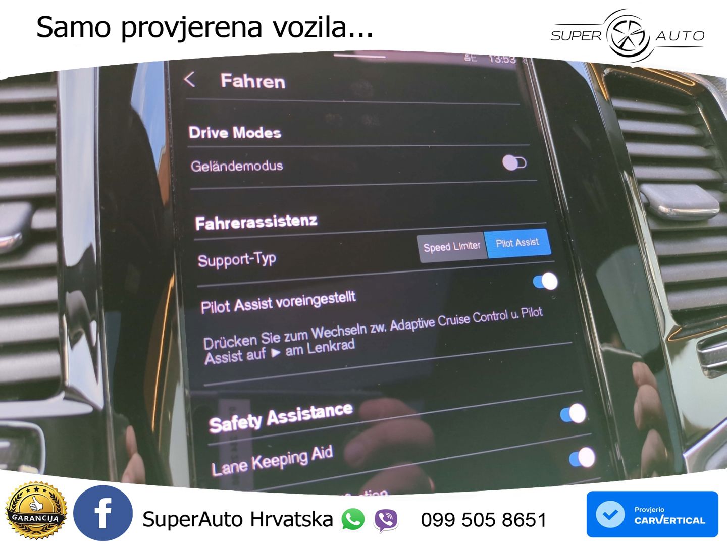 Volvo XC90 2.0 B5 Diesel AWD Automatic ZRAČNI+ACC+GR SJED+KAM+PANO