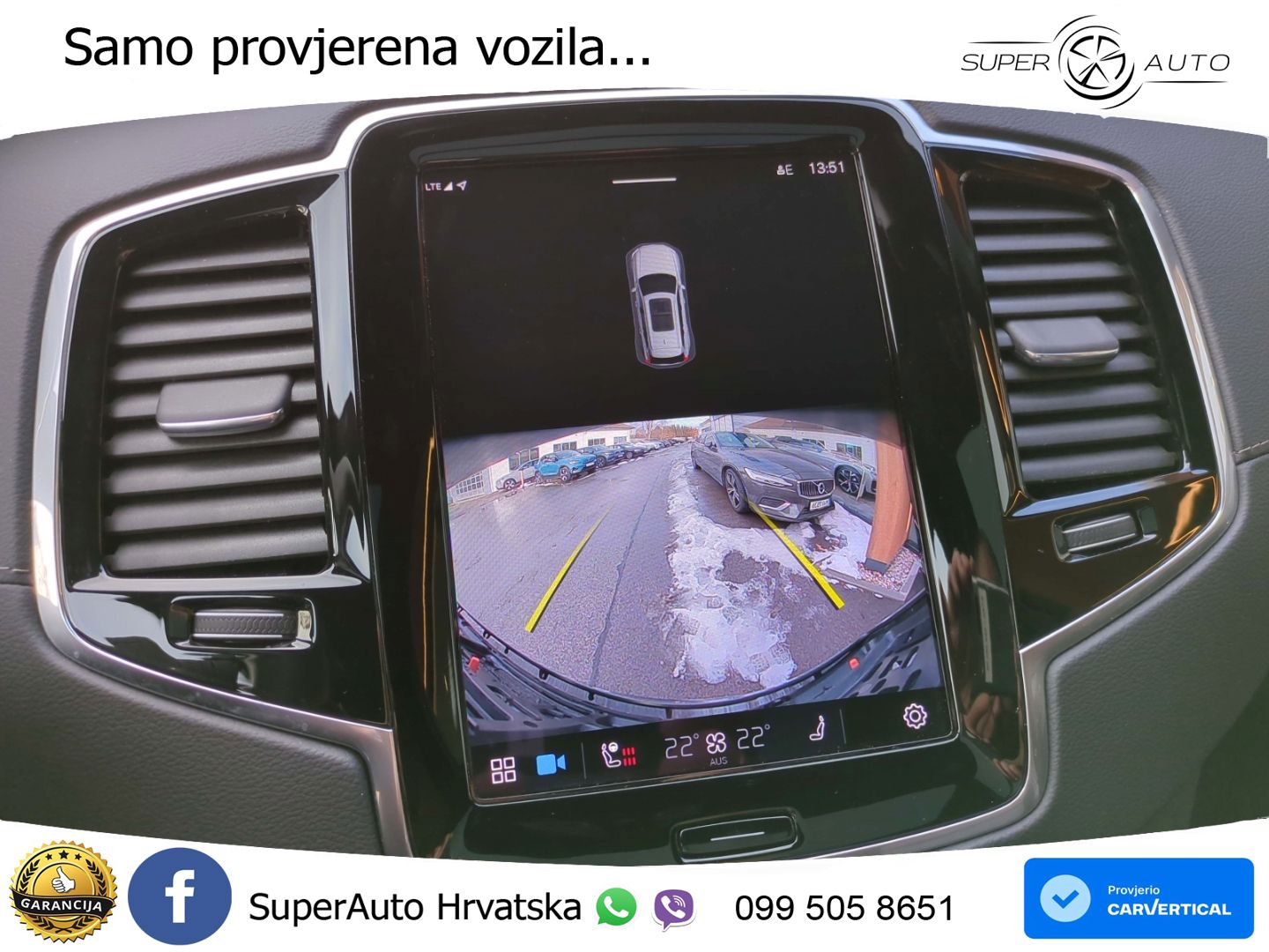 Volvo XC90 2.0 B5 Diesel AWD Automatic ZRAČNI+ACC+GR SJED+KAM+PANO