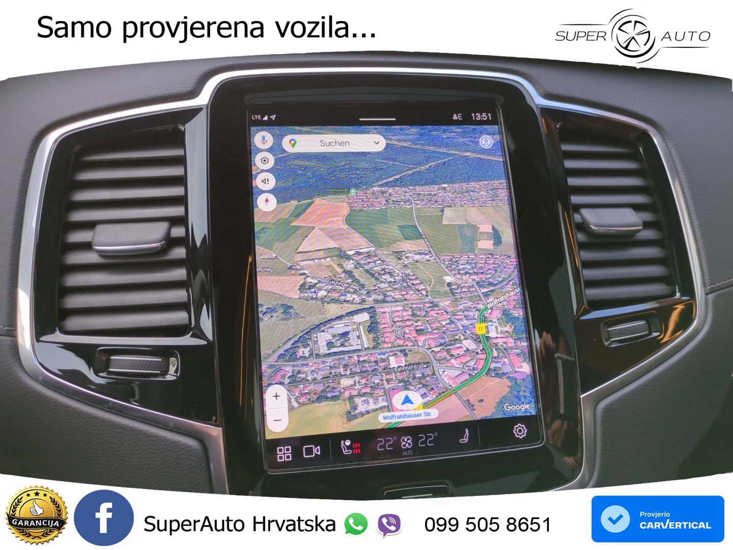 Volvo XC90 2.0 B5 Diesel AWD Automatic ZRAČNI+ACC+GR SJED+KAM+PANO