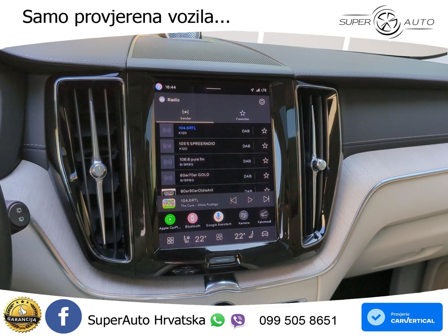 Volvo XC60 T8 AWD Geartronic ZRAČNI+ACC+GR SJED+KAM+PANO