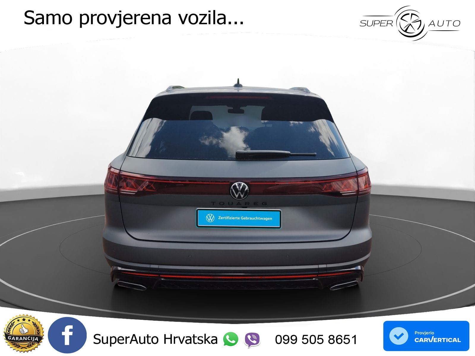 Volkswagen Touareg 3.0 V6 TDI (231 KS) 4MOTION Tiptronic ZRAČNI+ACC+4xGR SJED+KAM