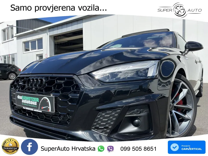 Audi A5 Sportback 45 TFSI (265 KS) quattro S tronic S line LED+GR SJED+ACC