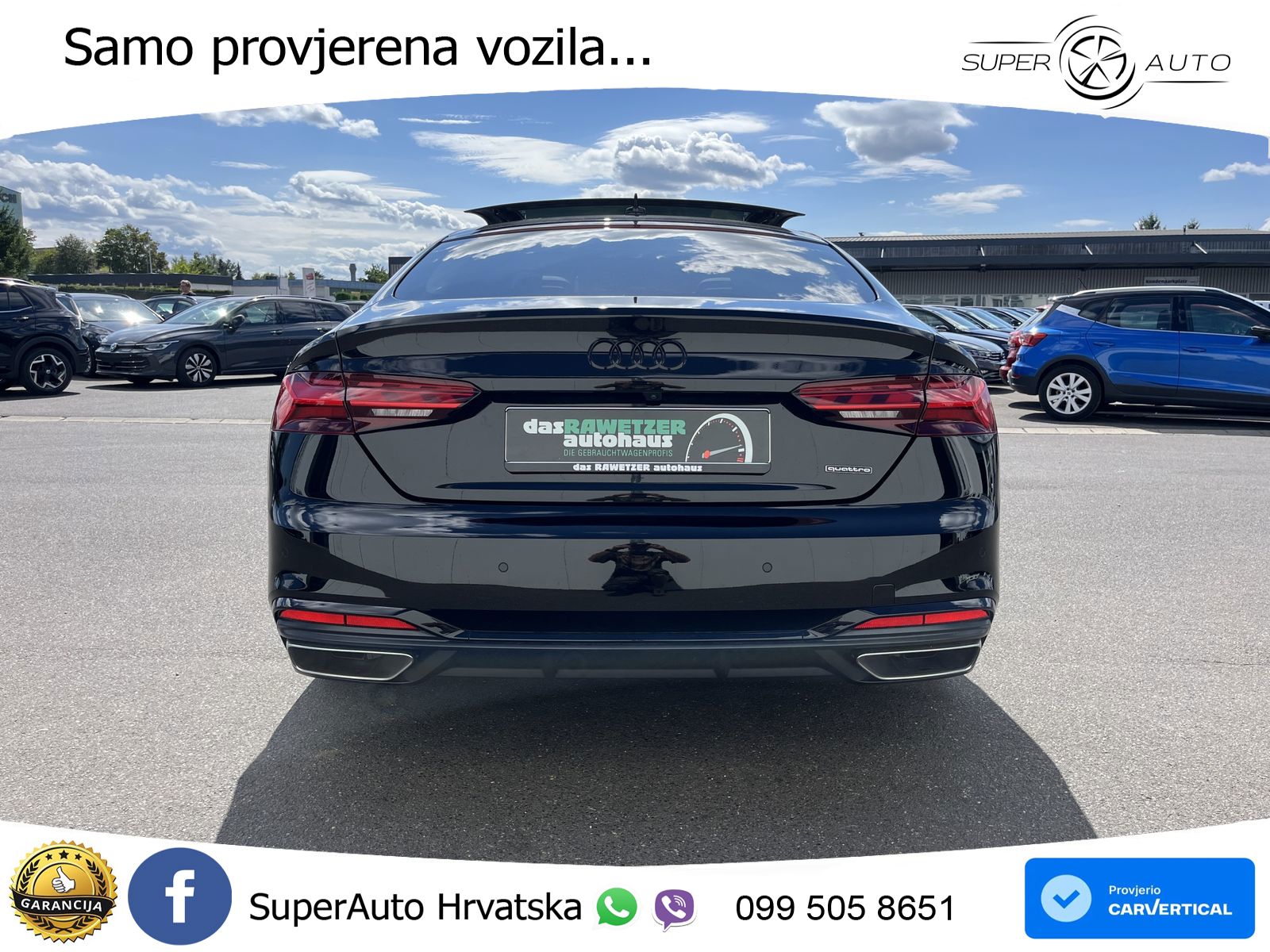 Audi A5 Sportback 45 TFSI (265 KS) quattro S tronic S line LED+GR SJED+ACC