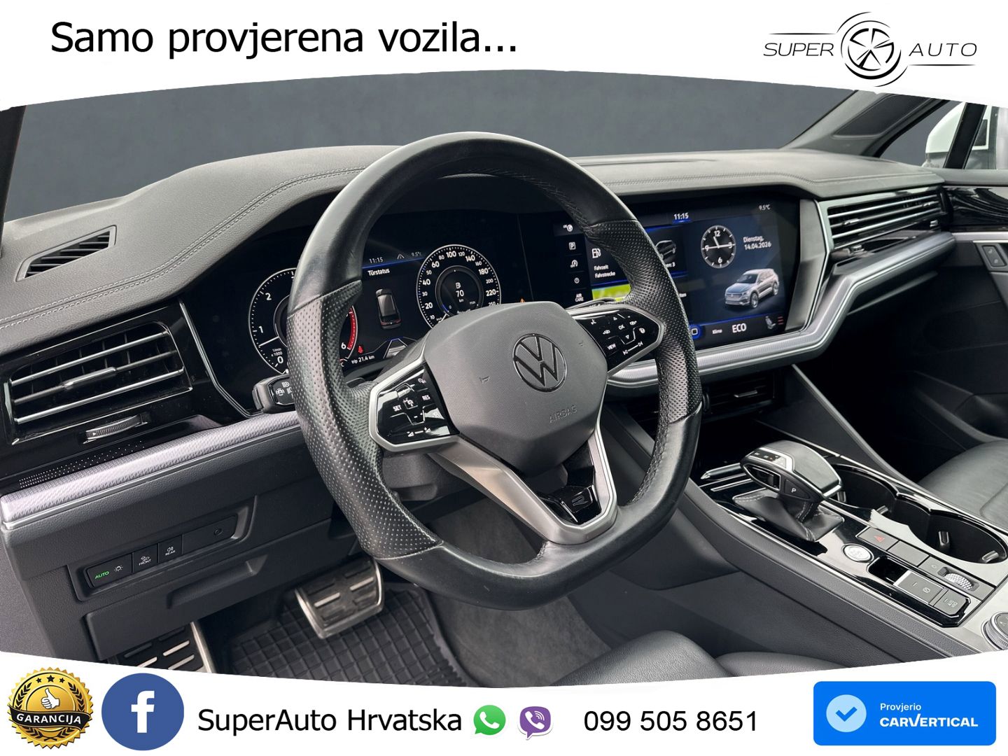 Volkswagen Touareg 3.0 V6 TDI (231 KS) 4MOTION Tiptronic R-Line MATRIX+GR SJED+KAM