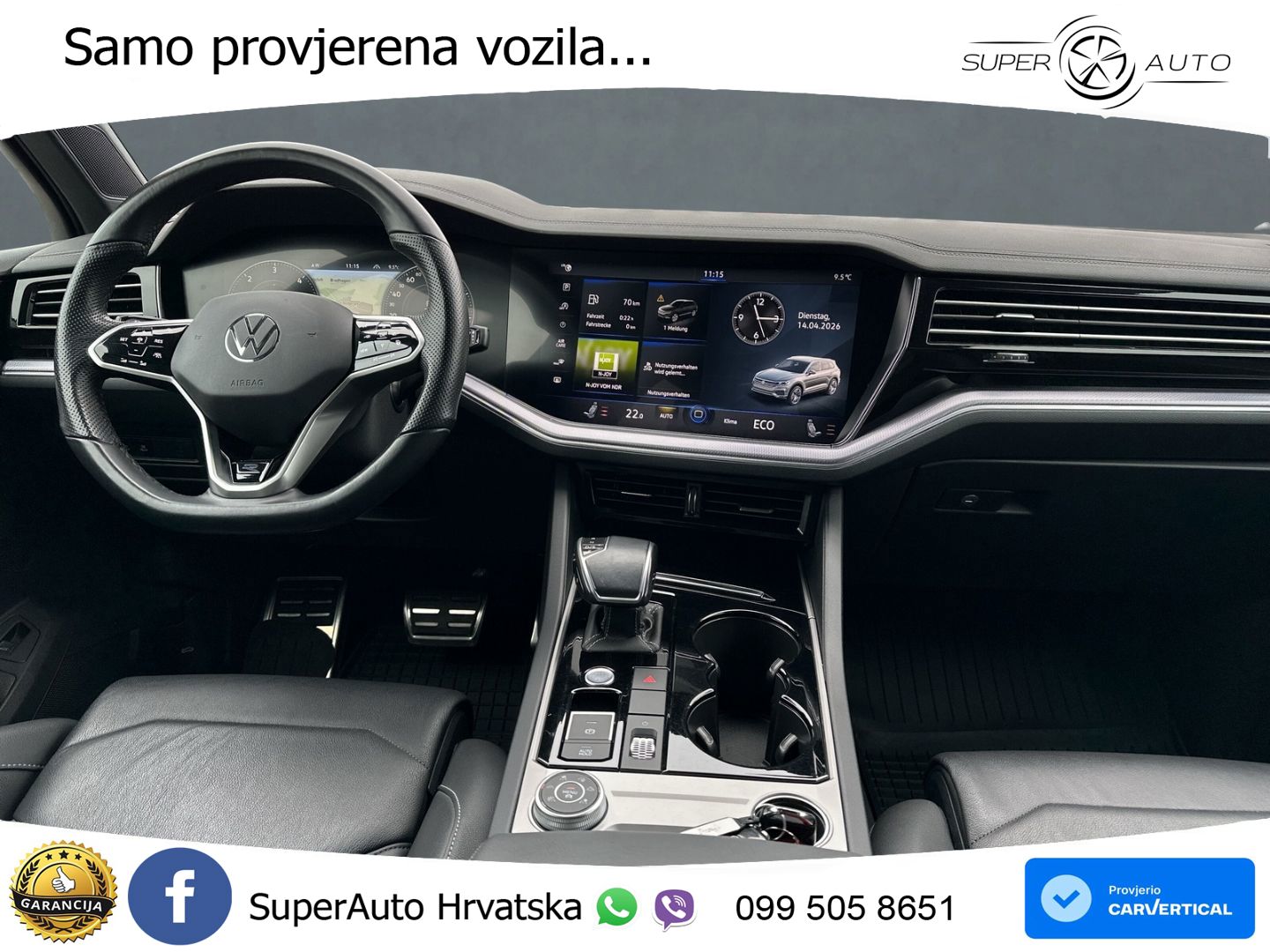 Volkswagen Touareg 3.0 V6 TDI (231 KS) 4MOTION Tiptronic R-Line MATRIX+GR SJED+KAM