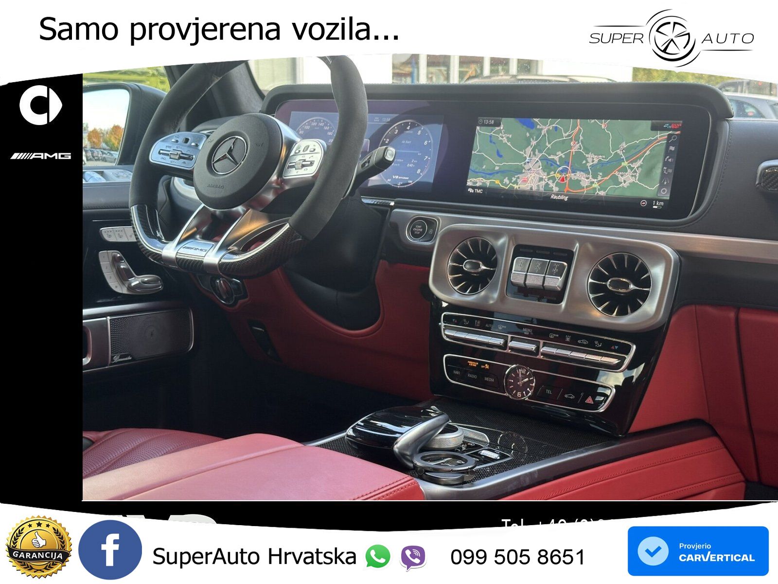 Mercedes AMG G 63 Long V8 (585 KS) 4MATIC 9G-TRONIC AMG SPEEDSHIFT PLUS Brabus LED+GR SJED+ACC