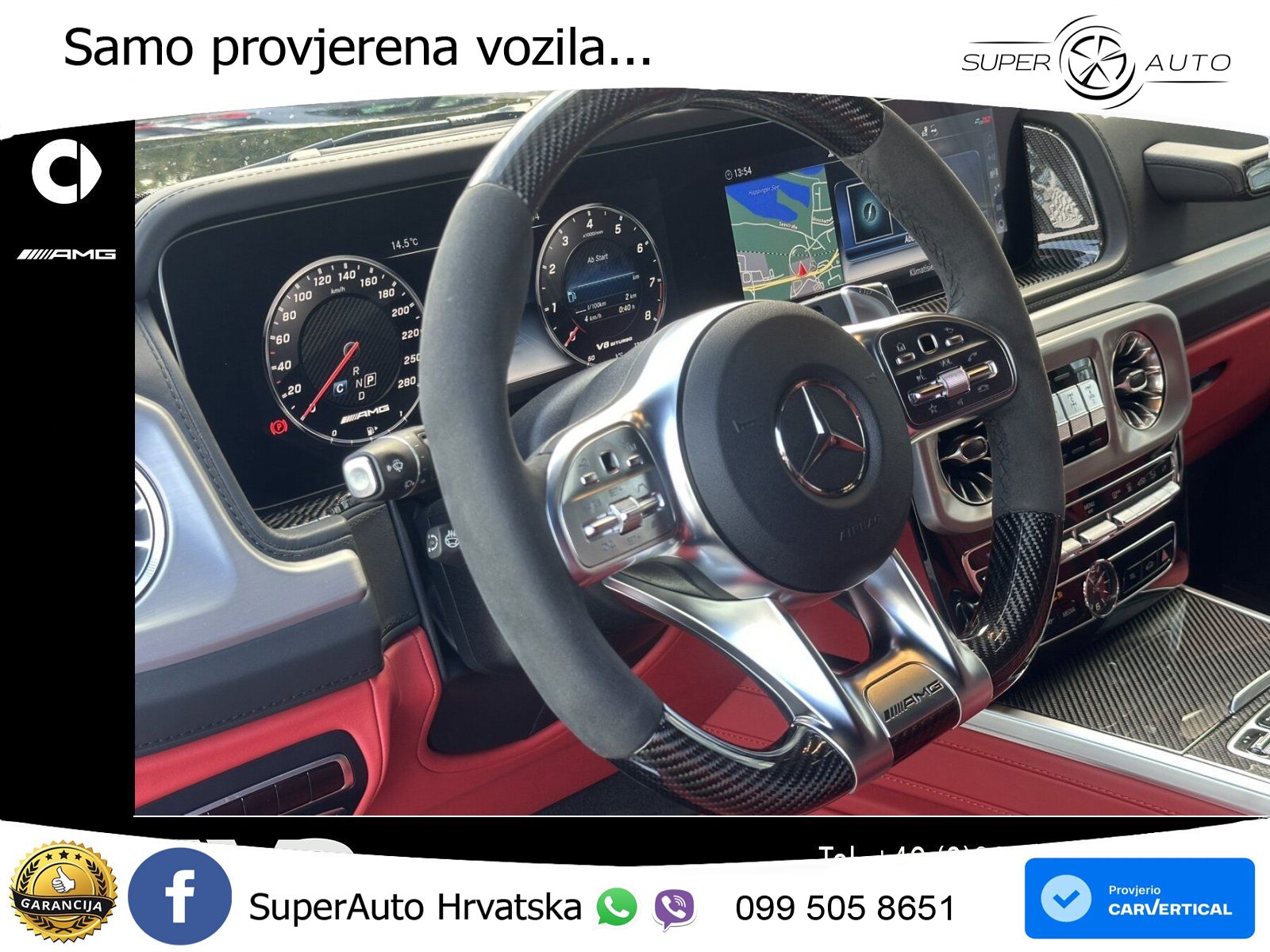 Mercedes AMG G 63 Long V8 (585 KS) 4MATIC 9G-TRONIC AMG SPEEDSHIFT PLUS Brabus LED+GR SJED+ACC