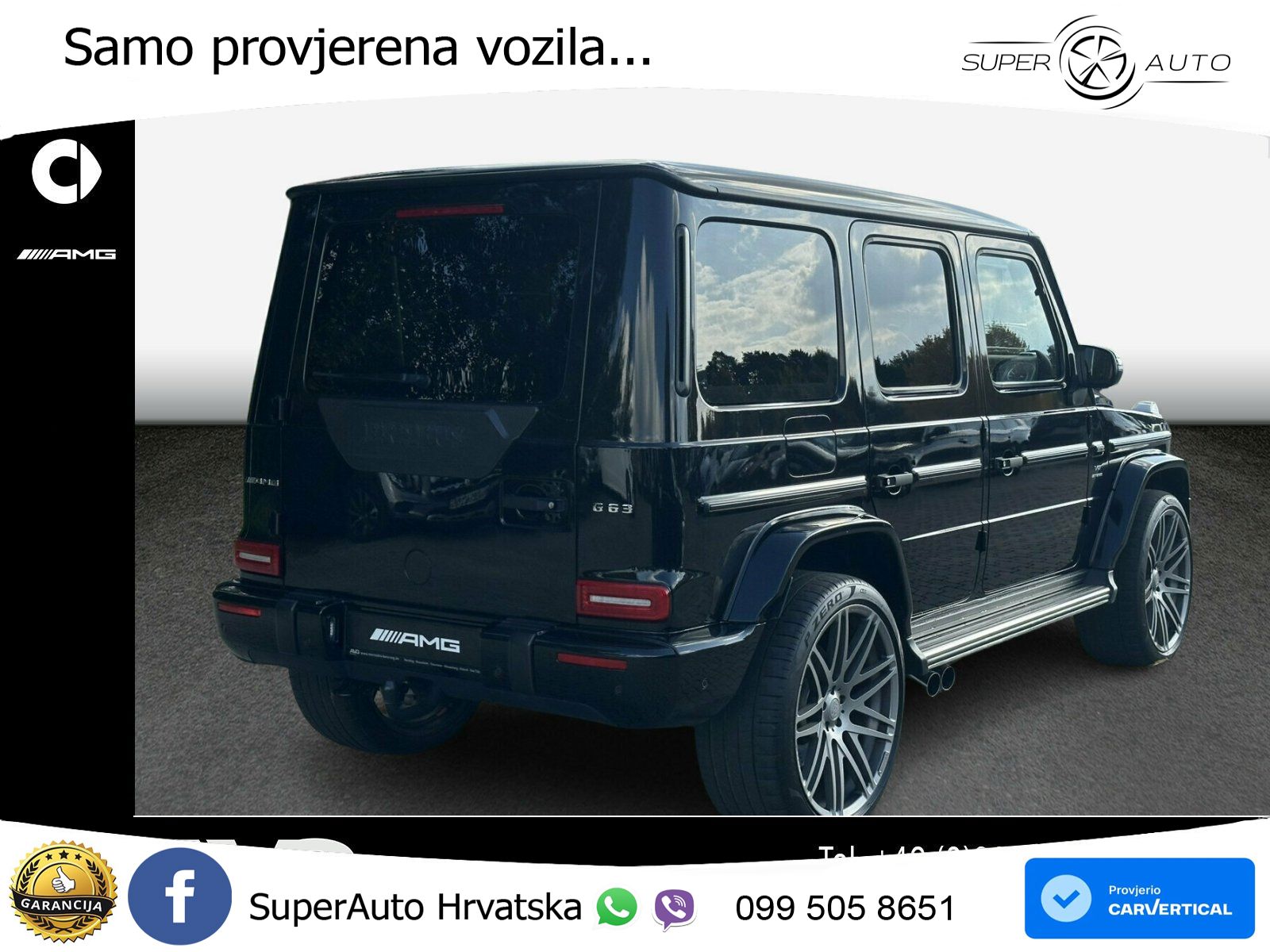 Mercedes AMG G 63 Long V8 (585 KS) 4MATIC 9G-TRONIC AMG SPEEDSHIFT PLUS Brabus LED+GR SJED+ACC