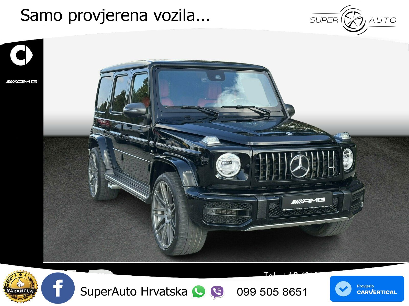 Mercedes AMG G 63 Long V8 (585 KS) 4MATIC 9G-TRONIC AMG SPEEDSHIFT PLUS Brabus LED+GR SJED+ACC