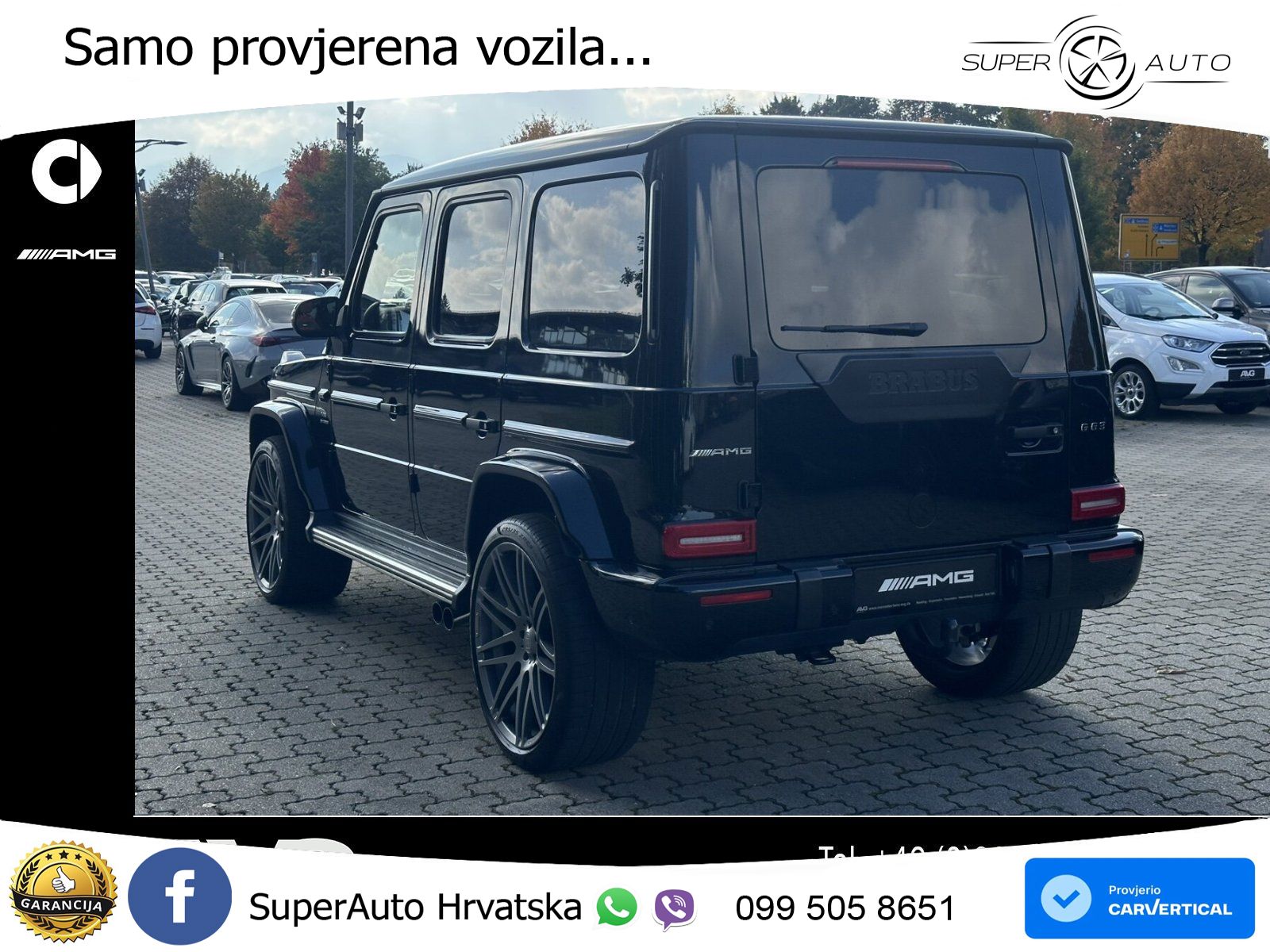 Mercedes AMG G 63 Long V8 (585 KS) 4MATIC 9G-TRONIC AMG SPEEDSHIFT PLUS Brabus LED+GR SJED+ACC