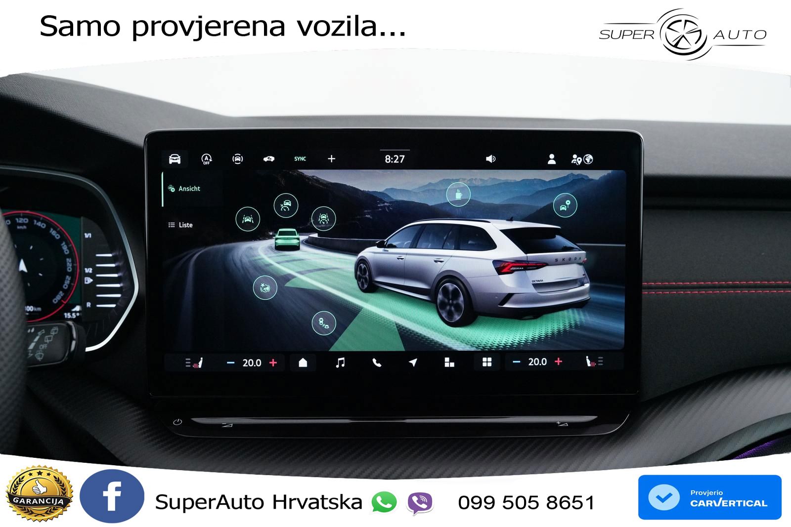 Škoda Octavia Combi RS 2.0 TSI (265 KS) DSG MATRIX+GR SJED+KAM