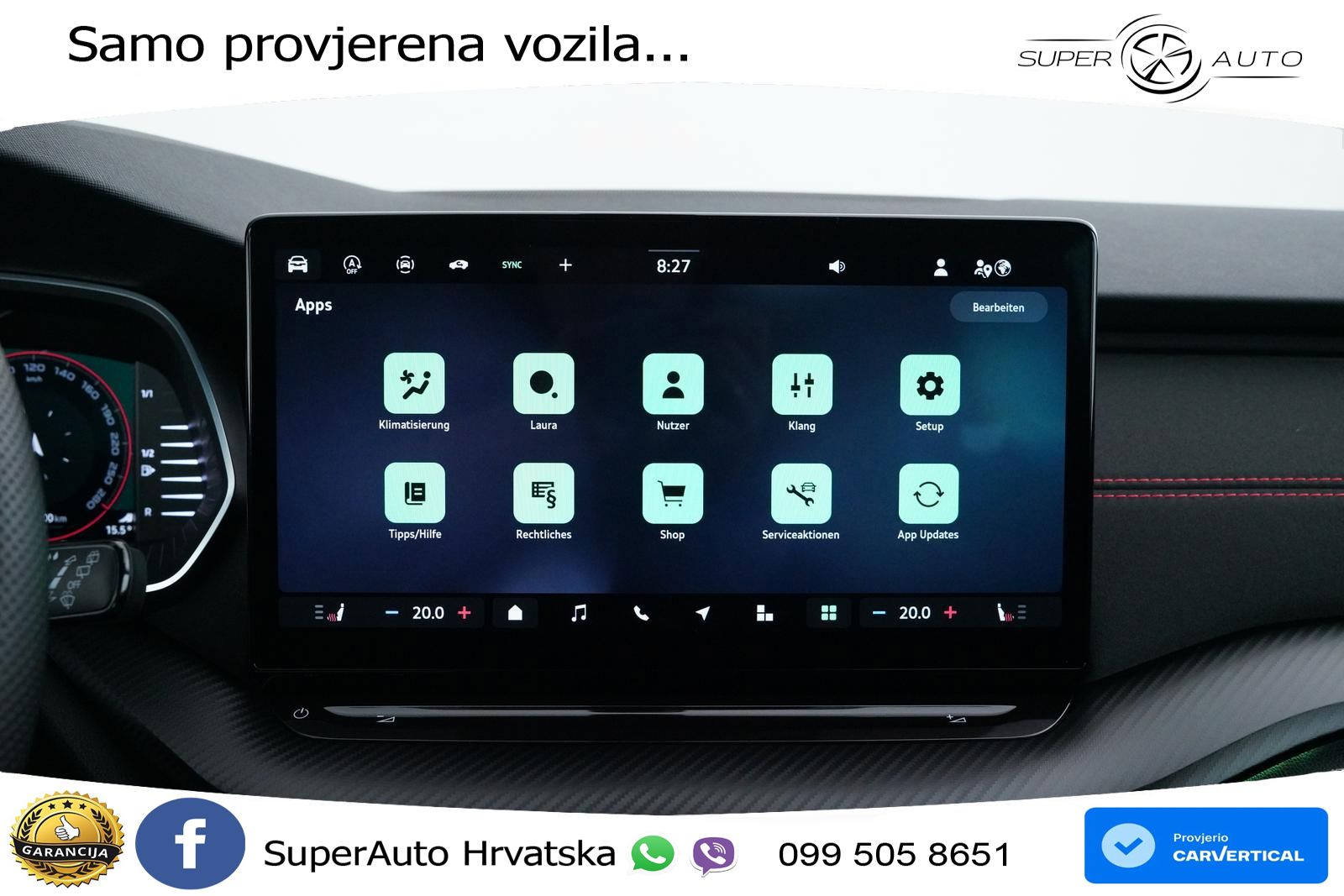 Škoda Octavia Combi RS 2.0 TSI (265 KS) DSG MATRIX+GR SJED+KAM
