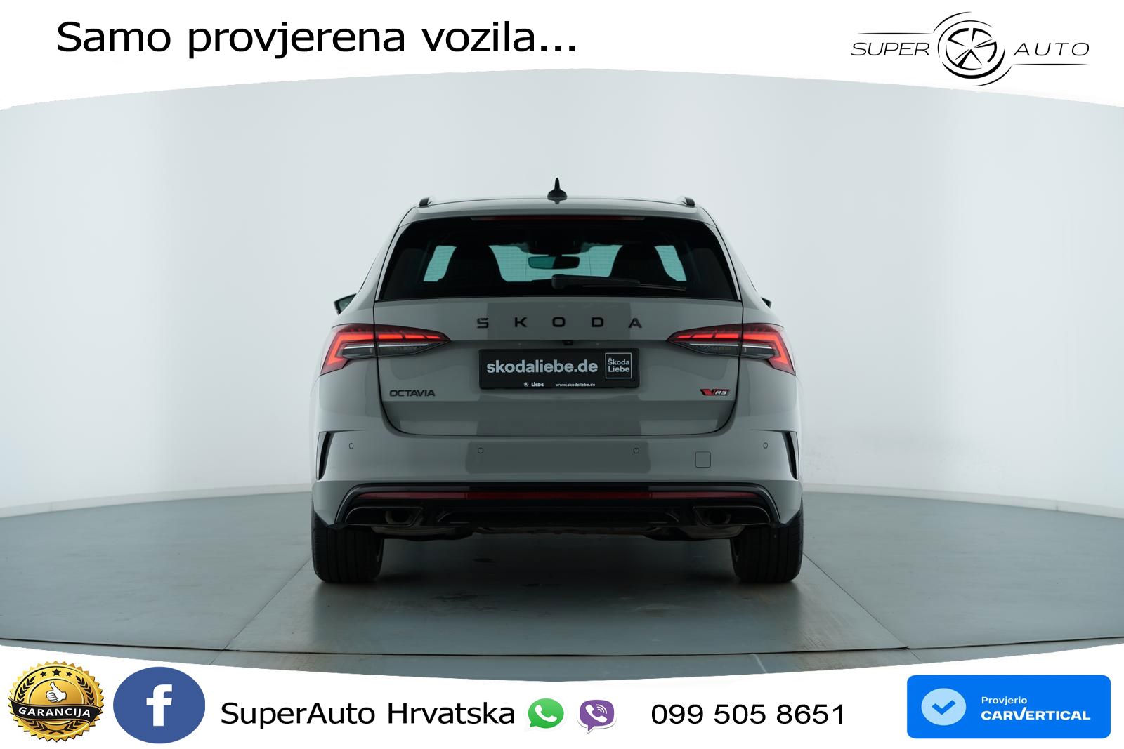 Škoda Octavia Combi RS 2.0 TSI (265 KS) DSG MATRIX+GR SJED+KAM