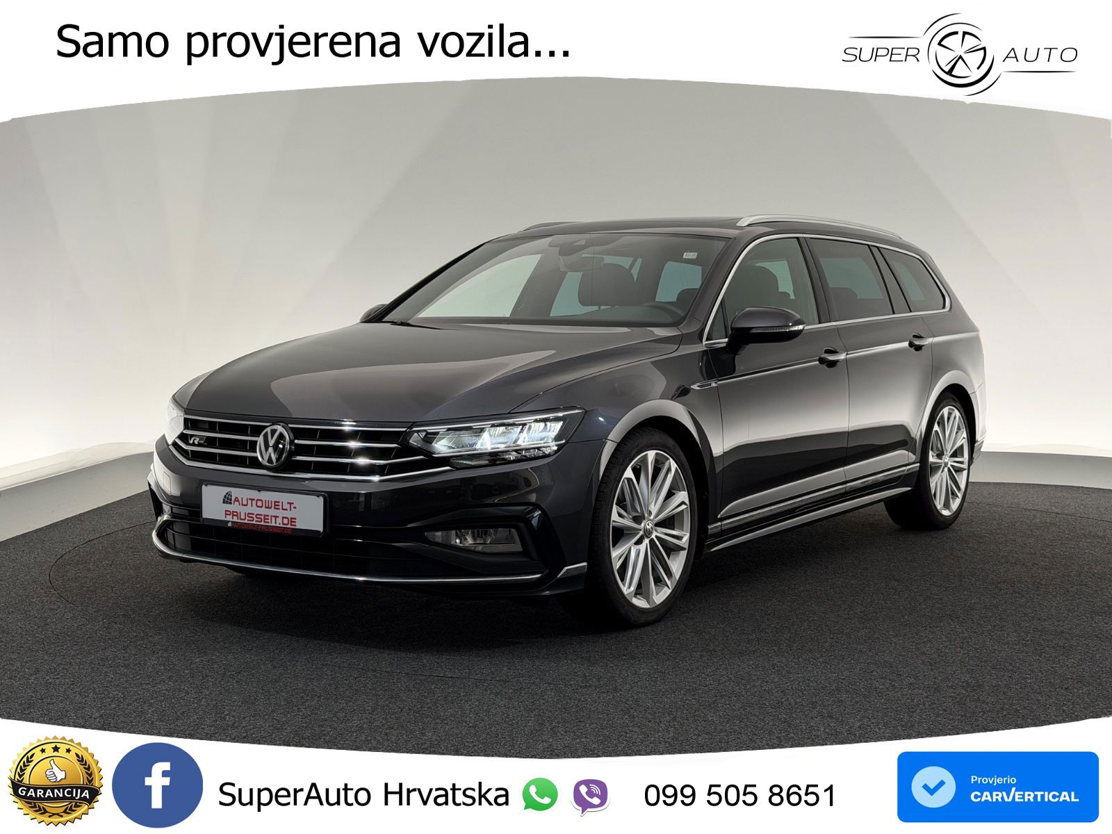 Volkswagen Passat Variant 2.0 TDI (190 KS) DSG R-Line LED+GR SJED+ACC