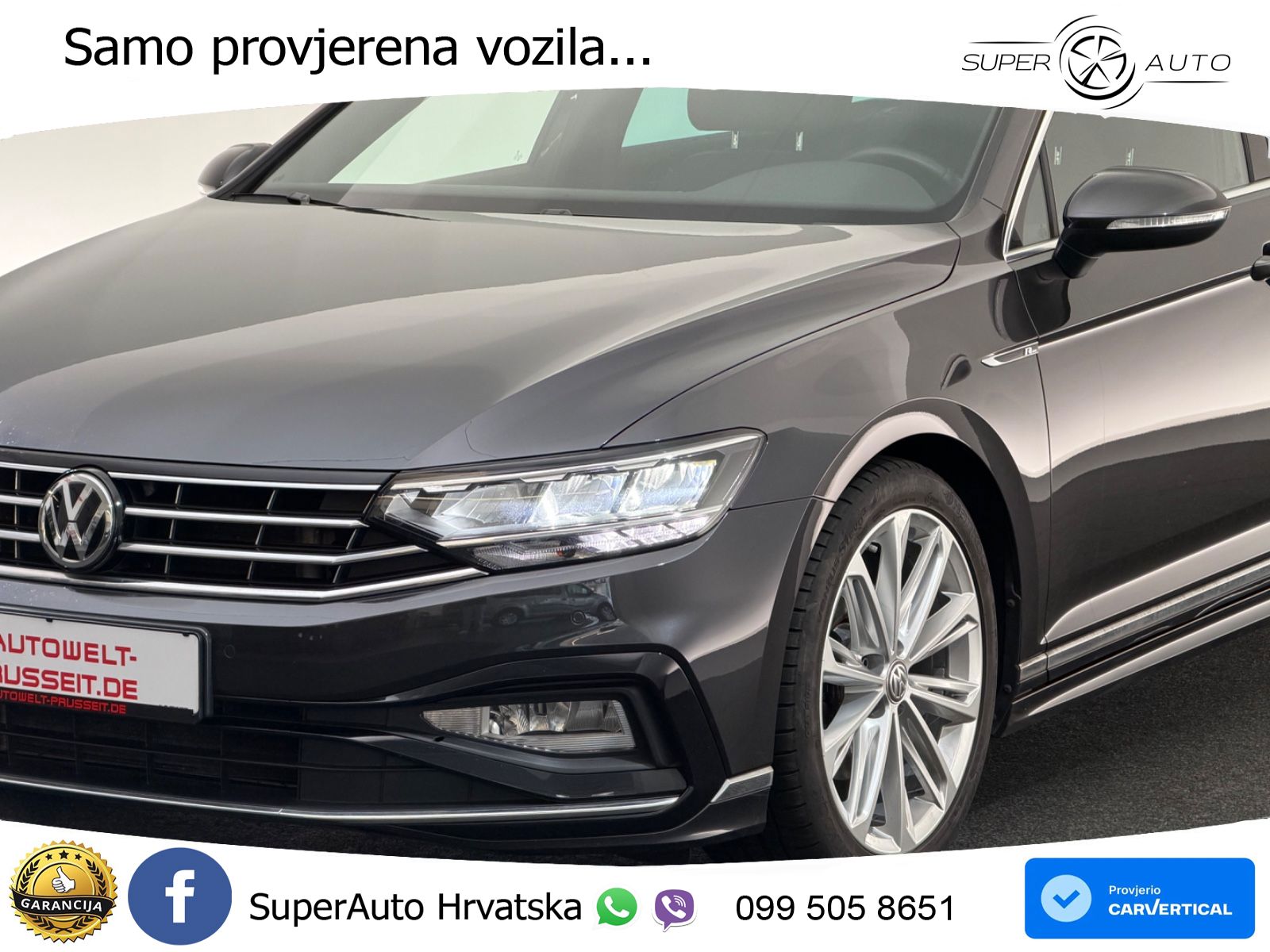 Volkswagen Passat Variant 2.0 TDI (190 KS) DSG R-Line LED+GR SJED+ACC